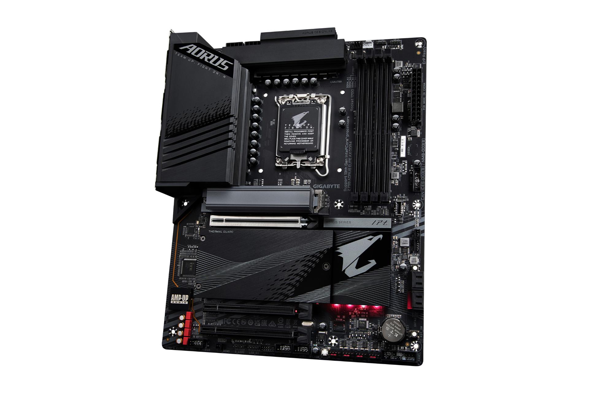 نمای کناری مادربرد گیگابایت GIGABYTE Z790 AORUS ELITE AX DDR4 (rev. 1.x)
