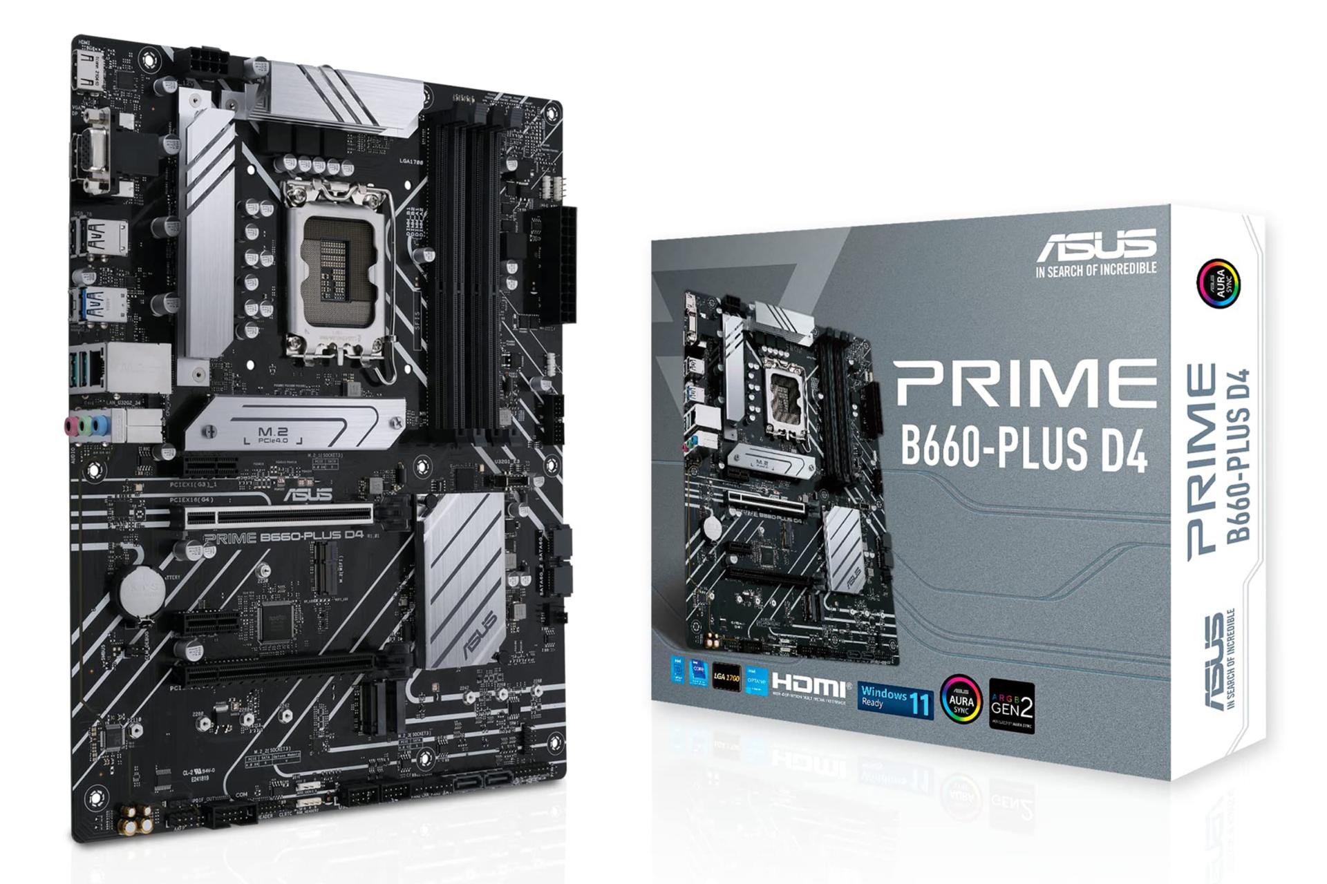 بسته بندی مادربرد ایسوس ASUS PRIME B660-PLUS D4