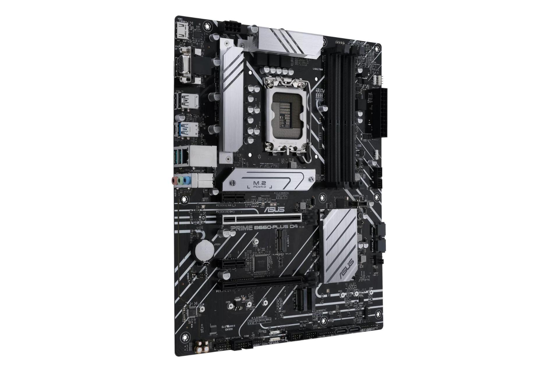 نمای کناری مادربرد ایسوس ASUS PRIME B660-PLUS D4