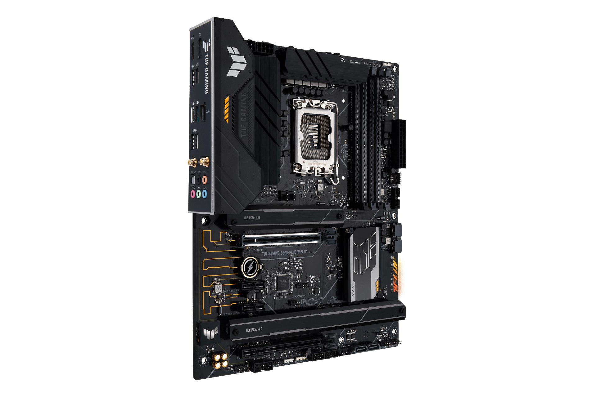 نمای چپ مادربرد ایسوس ASUS TUF GAMING B660-PLUS WIFI D4