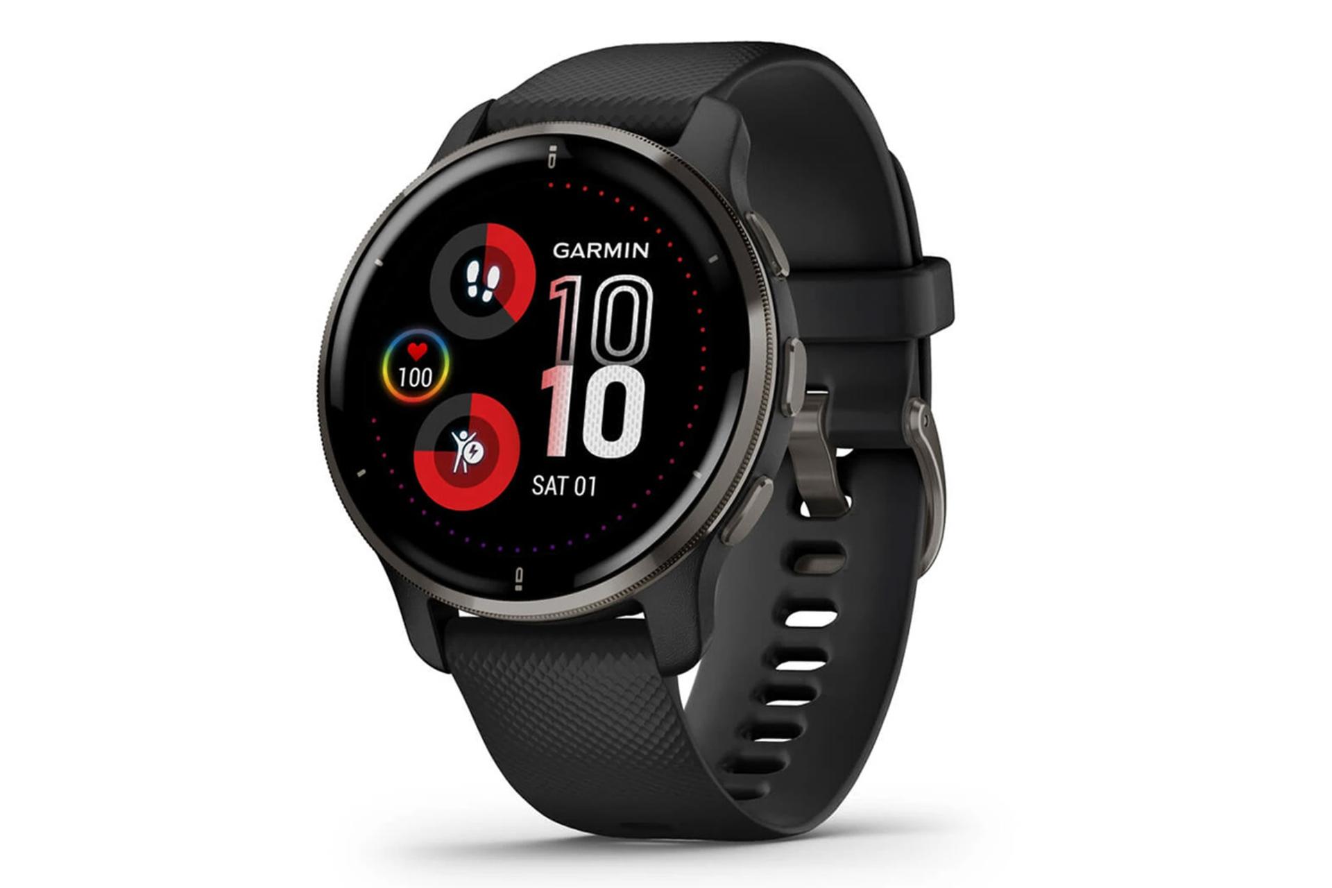 رنگ مشکی ساعت هوشمند گارمین Garmin Venu 2 Plus