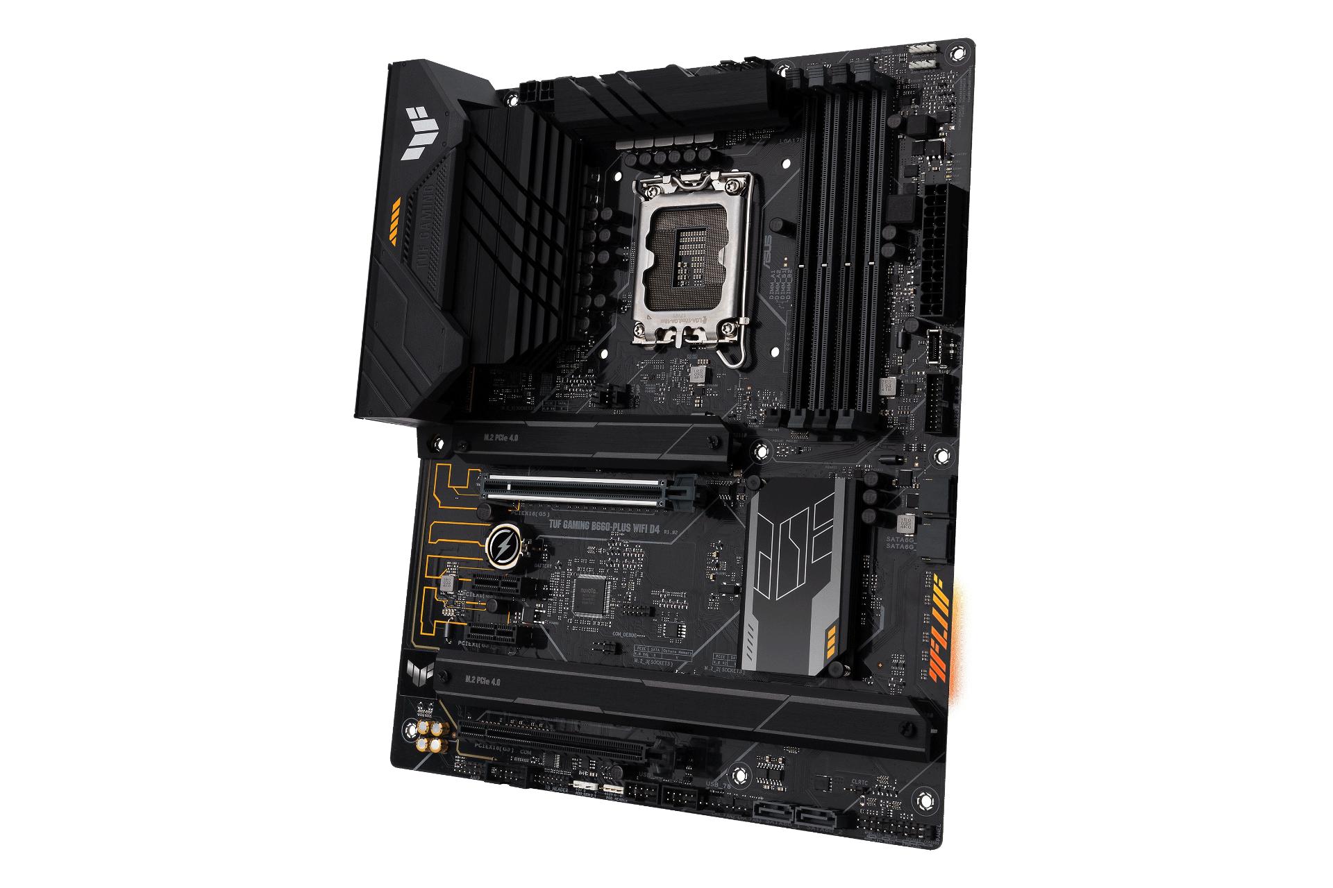 نمای راست مادربرد ایسوس ASUS TUF GAMING B660-PLUS WIFI D4