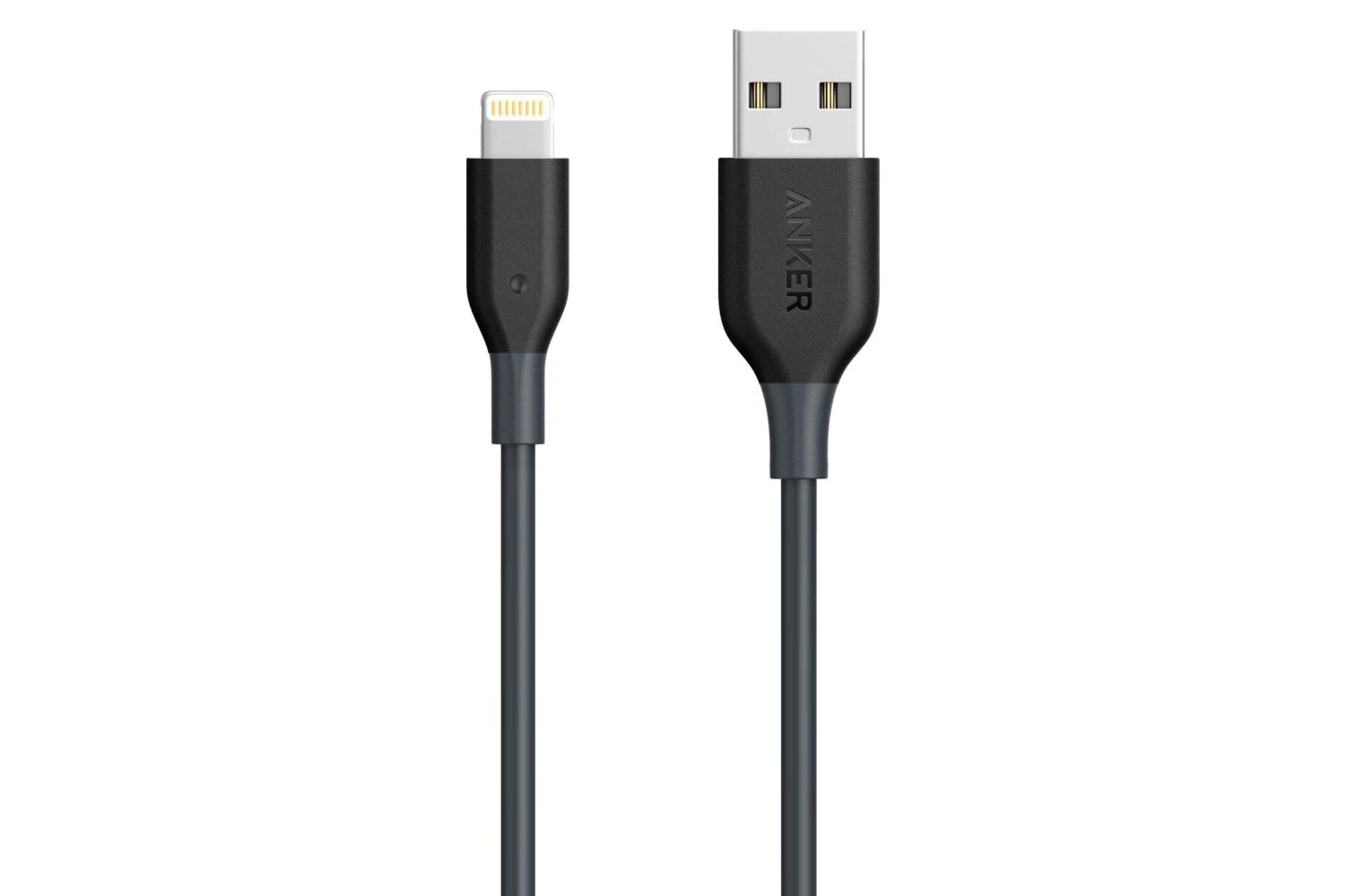 کانکتور کابل شارژ USB انکر USB به Lightning مدل A8111 PowerLine با طول 0.9 متر