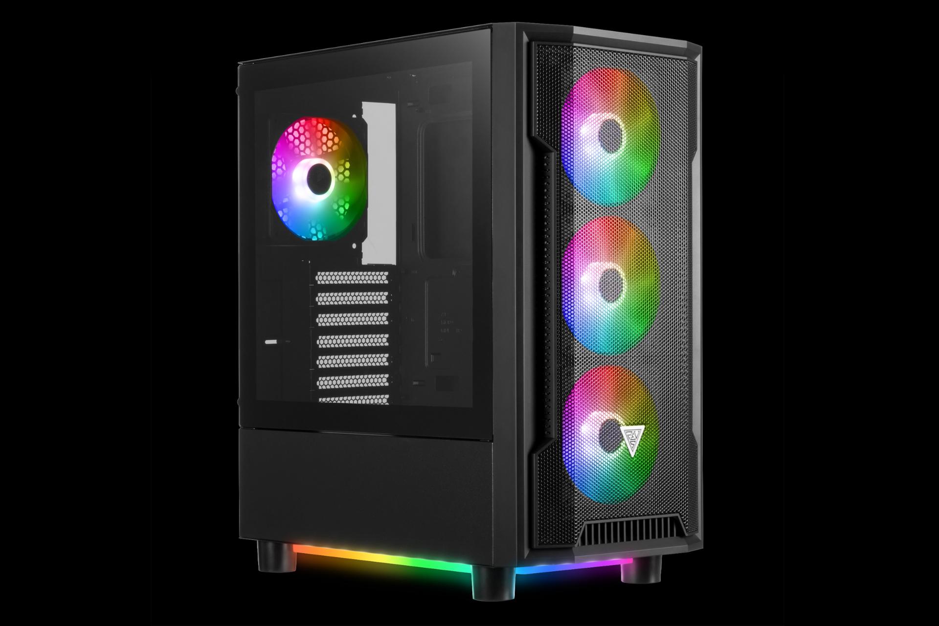 نیمرخ جلو و چپ کیس کامپیوتر گیم دیاس ATHENA M6