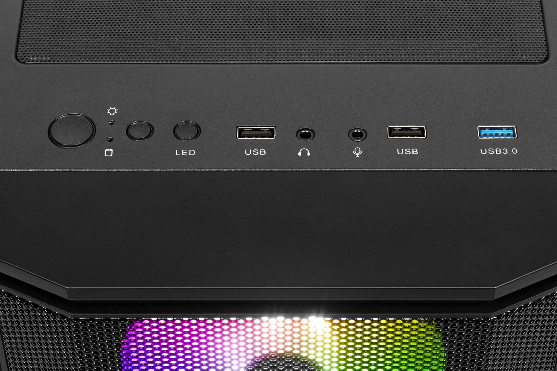 ورودی و خروجی کیس کامپیوتر گیم دیاس ATHENA M6