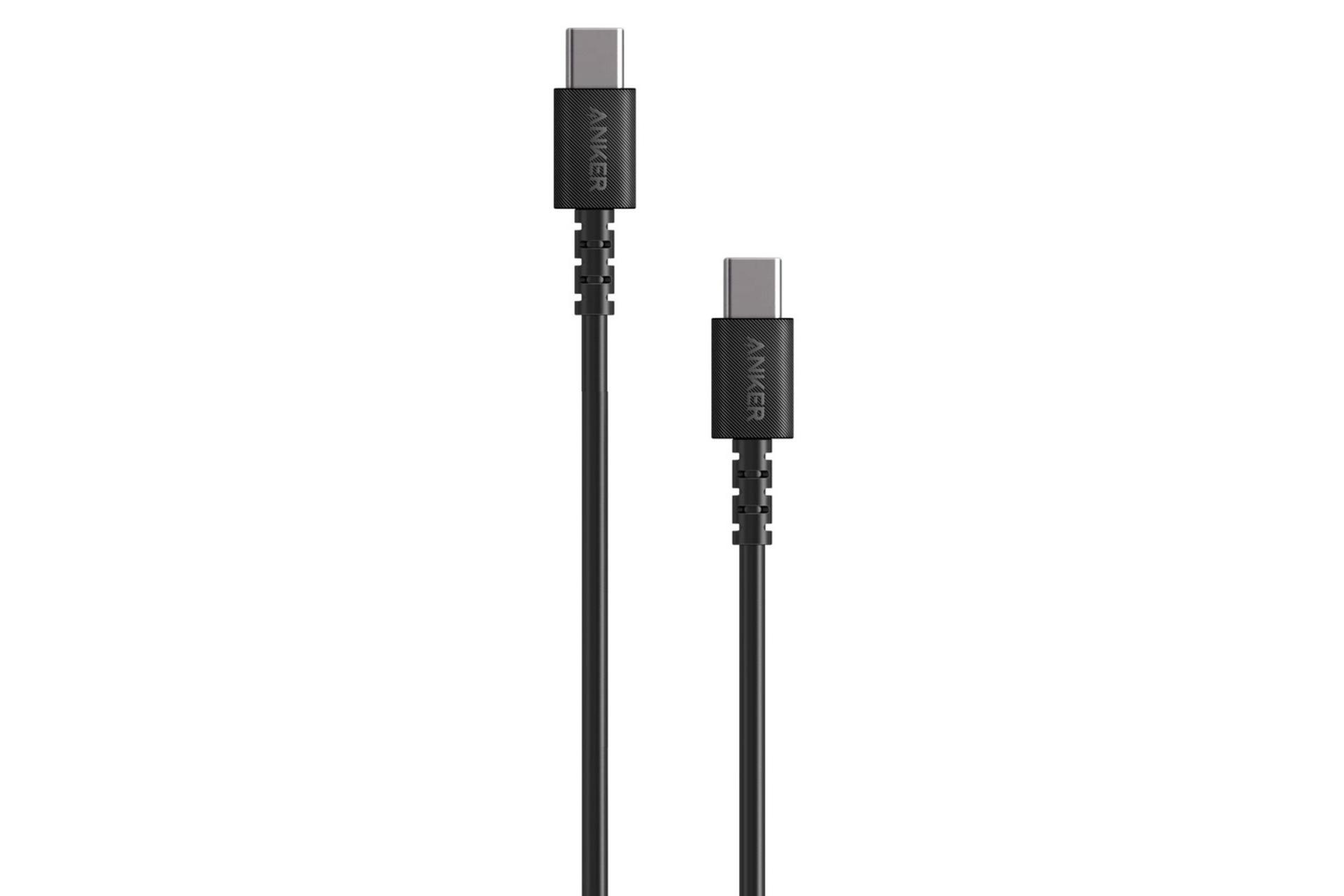 مرجع متخصصين ايران كابل شارژ USB انكر Type-C به Type-C مدل +A8033 PowerLine Select با طول 1.8 متر مشكي