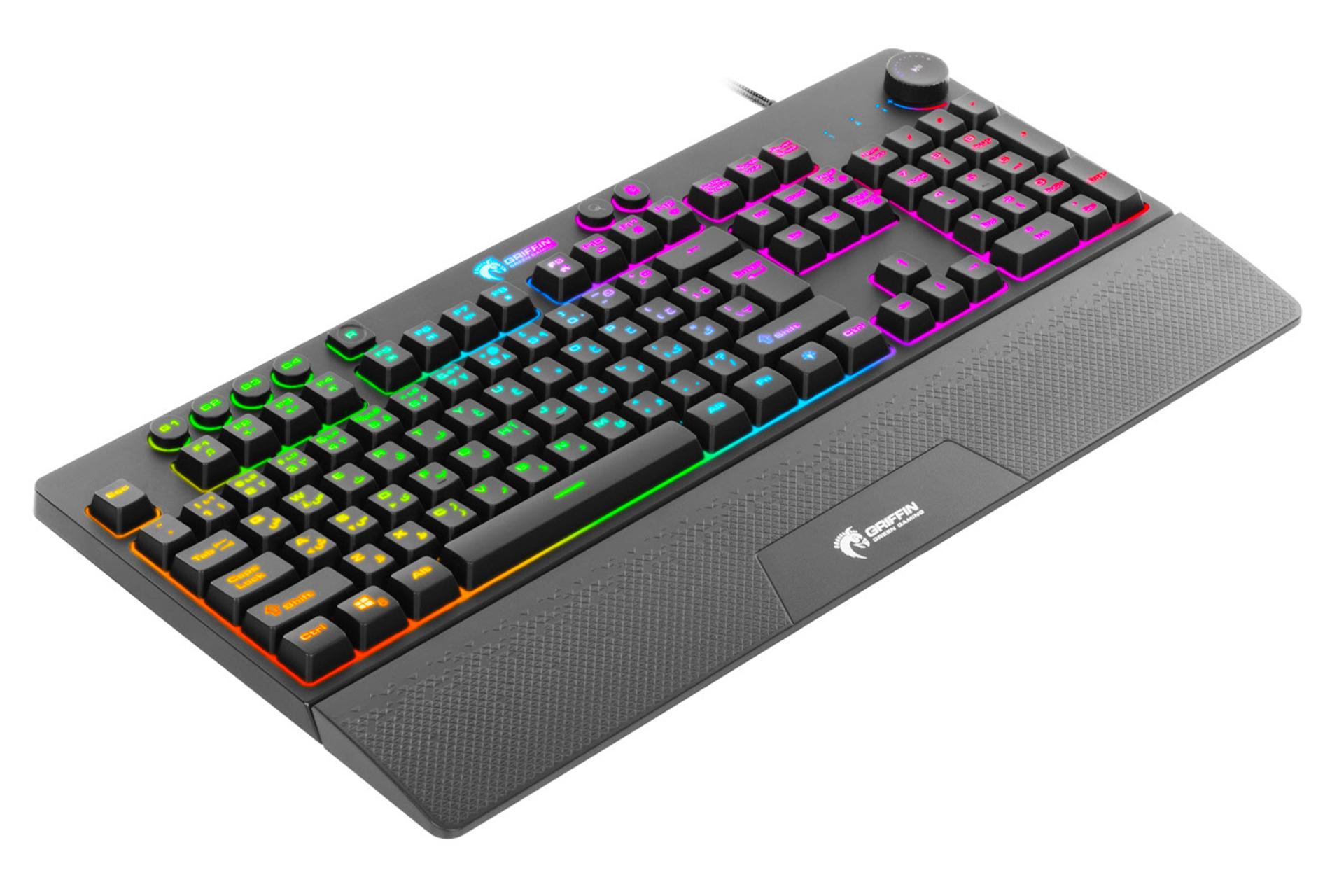 نمای چپ کیبورد گرین GK703-RGB