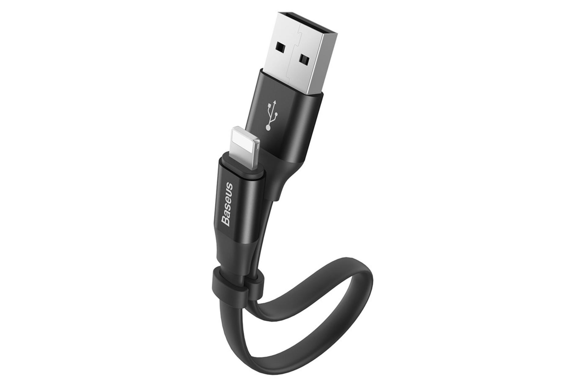 مرجع متخصصين ايران كابل شارژ USB باسئوس USB به Lightning مدل NIMBLE با طول 0.23 متر
