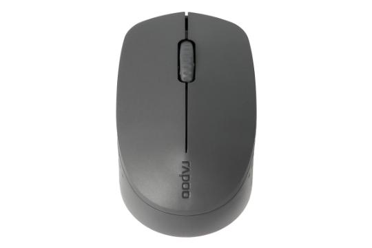 نمای روبرو ماوس رپو M100 Silent خاکستری تیره
