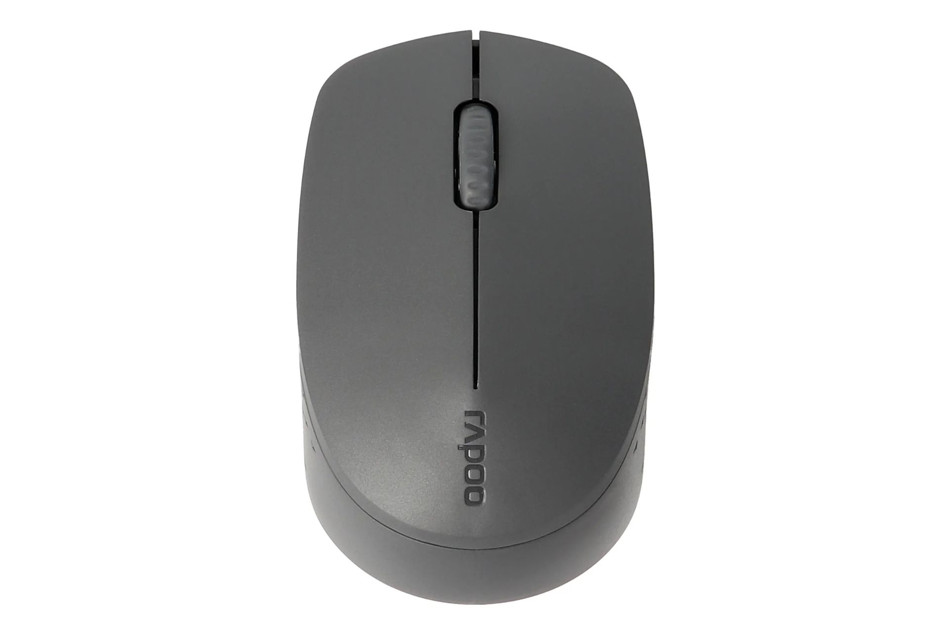 نمای روبرو ماوس رپو M100 Silent خاکستری تیره