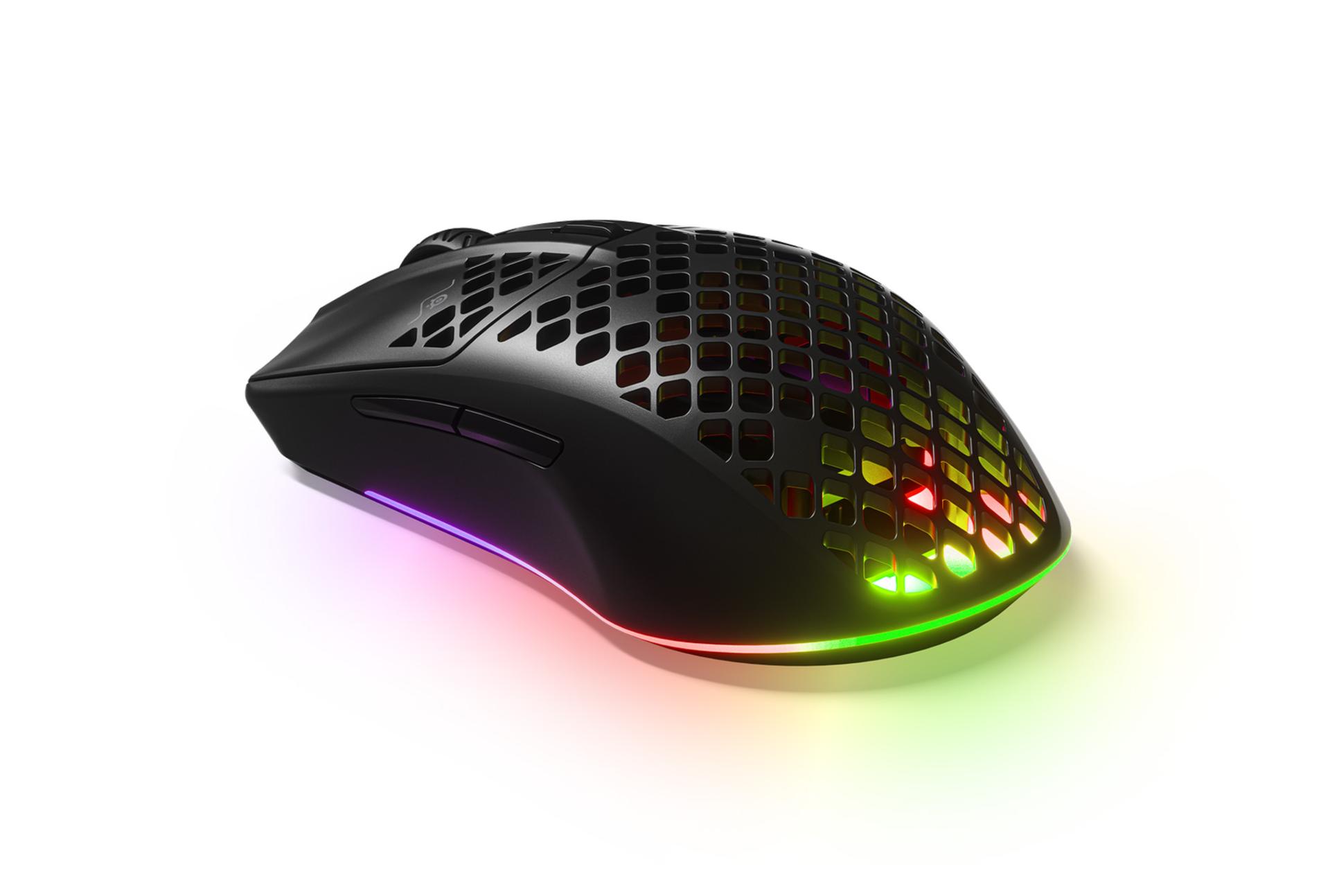 نمای جانبی ماوس استیل سریز Aerox 3 Wireless