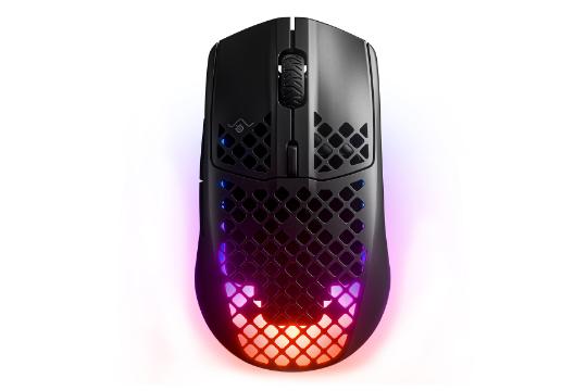 نمای روبرو ماوس استیل سریز Aerox 3 Wireless