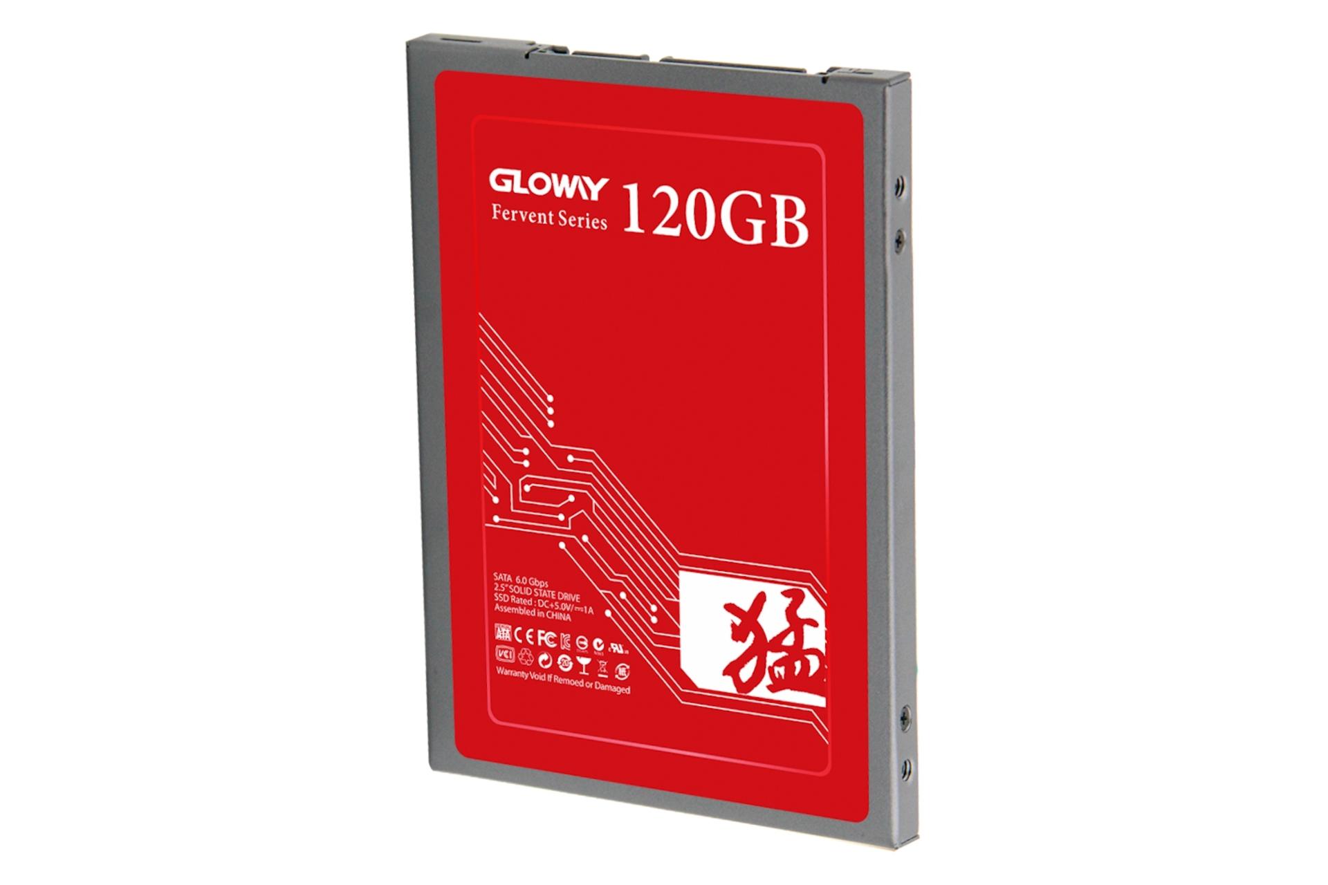 نمای جانبی SSD گلووی Gloway Fierce SATA 2.5 Inch 120GB ظرفیت 120 گیگابایت