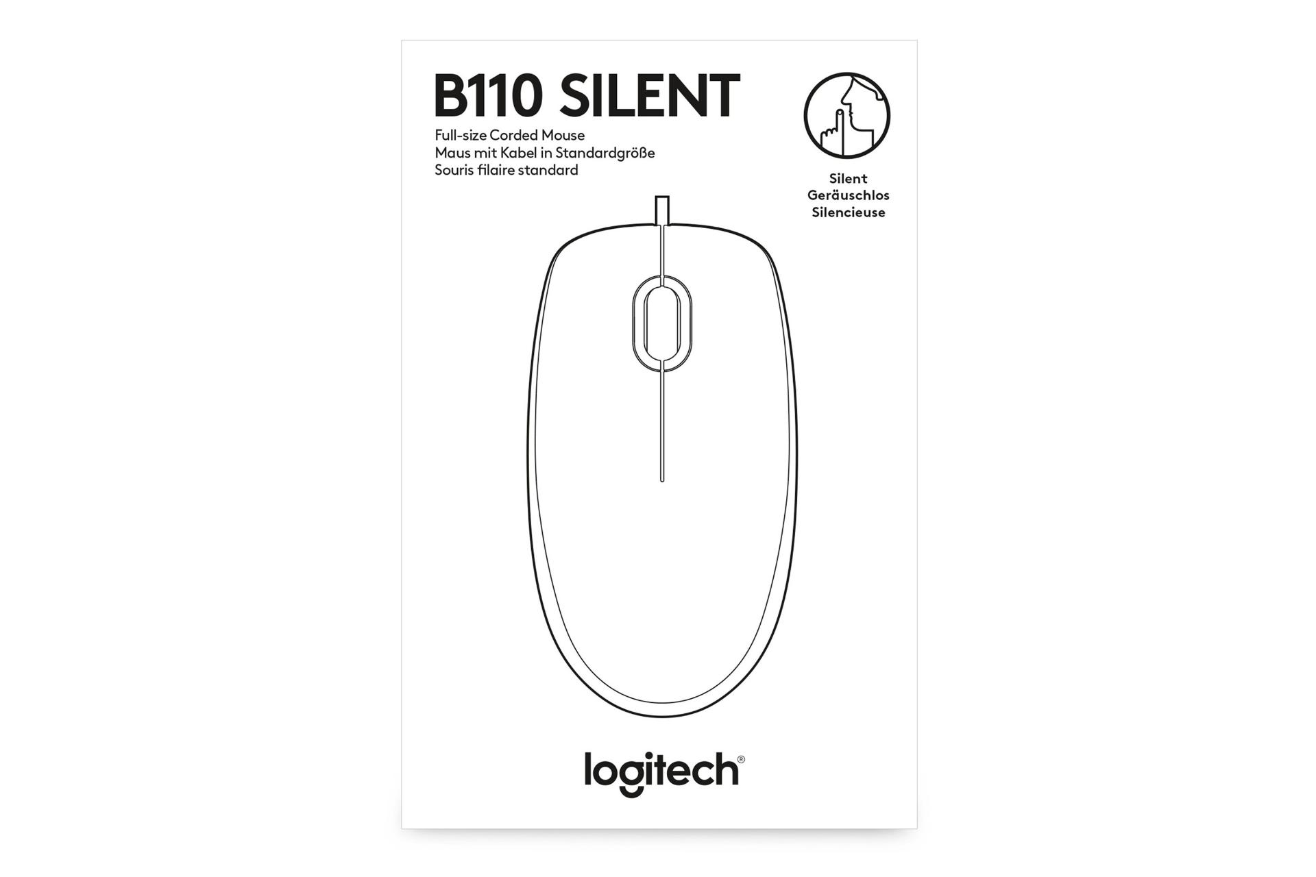 جعبه ماوس لاجیتک Logitech B110 Silent