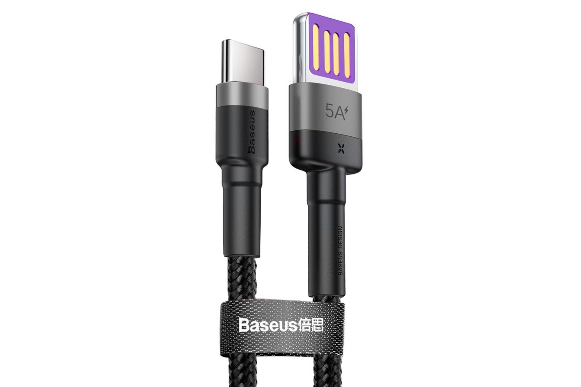 کابل شارژ USB باسئوس USB به Type-C مدل Cafule HW QC با طول 1 متر