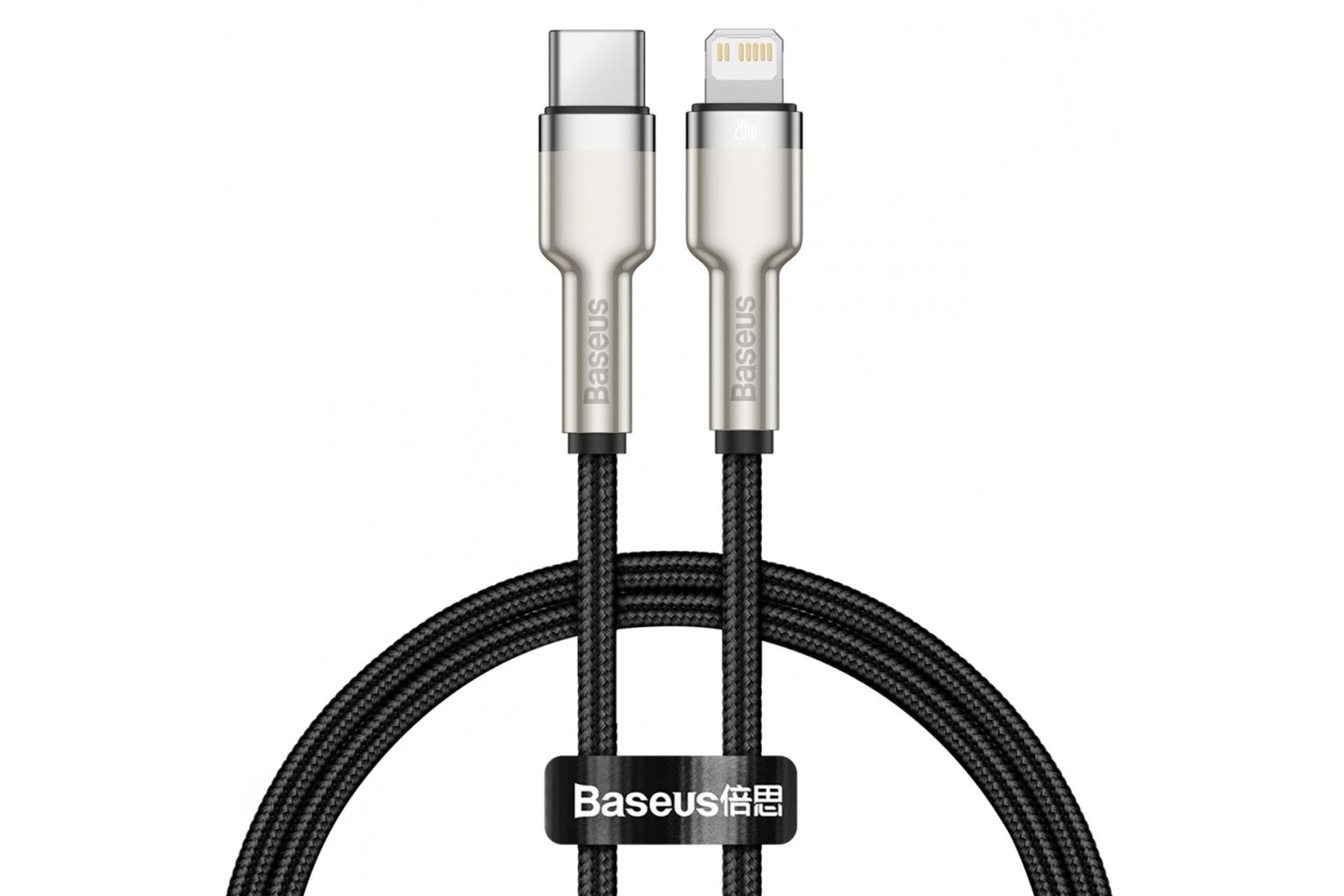 کابل شارژ USB باسئوس Type-C به Lightning مدل Cafule Metal با طول 0.25 متر