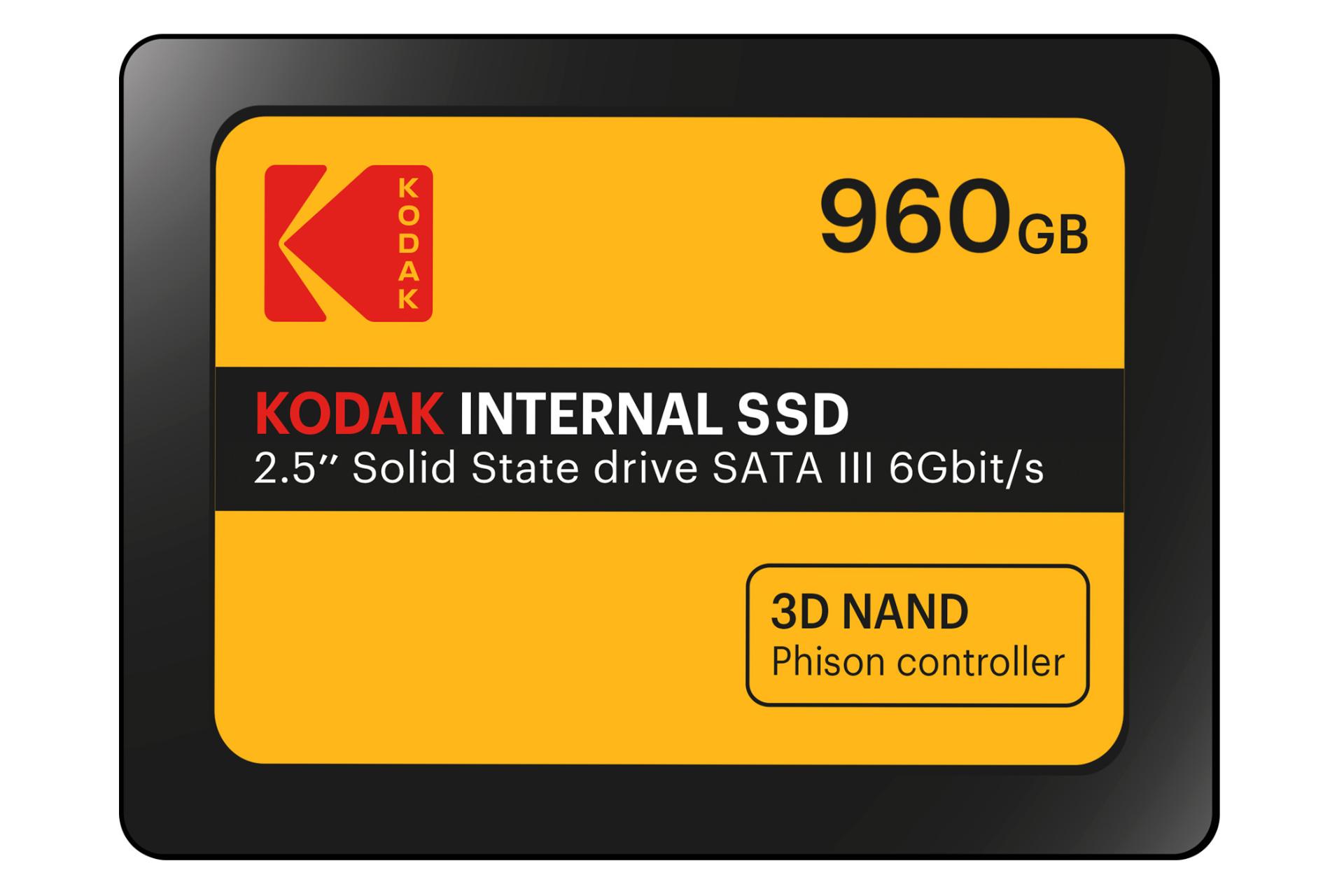 نمای روبرو SSD کداک X150 SATA 2.5 Inch ظرفیت 960 گیگابایت