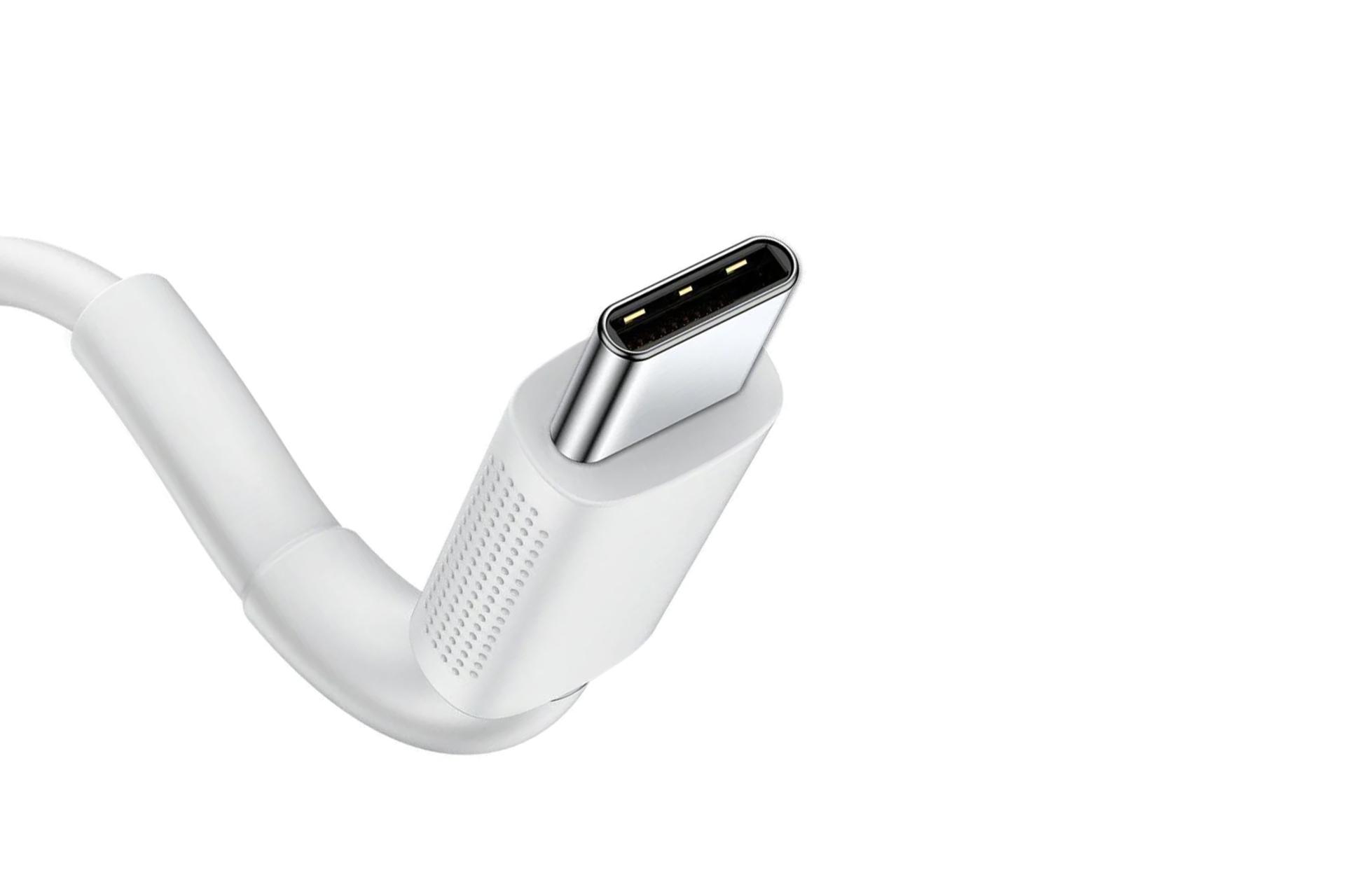 کانکتور کابل شارژ USB باسئوس Type-C به Lightning مدل BMX Mini White MFi Certified با طول 1.2 متر