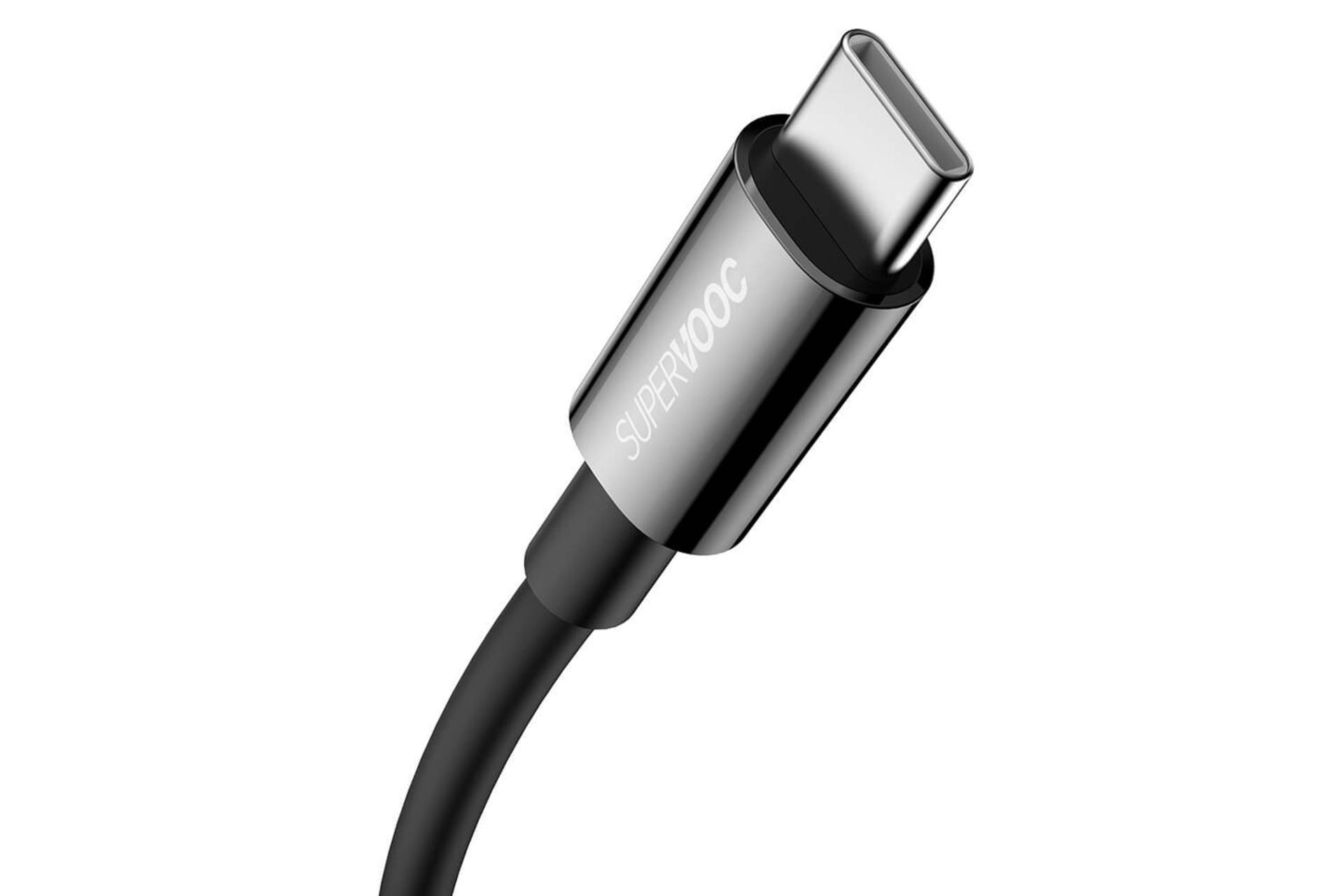 کانکتور کابل شارژ USB باسئوس USB به Type-C مدل SUPERVOOC 65w با طول 2 متر