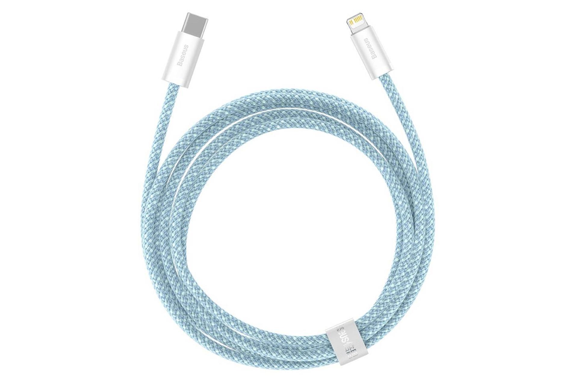 کابل شارژ USB باسئوس Type-C به Lightning مدل Dynamic با طول 2 متر آبی
