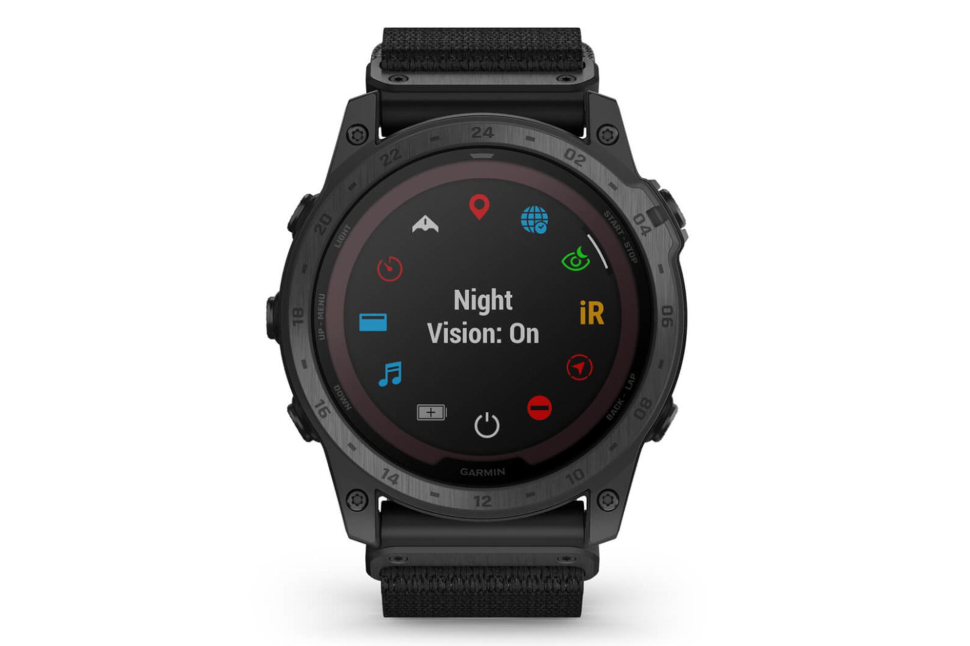 نمای روبرو ساعت هوشمند گارمین Garmin tactix 7 Pro