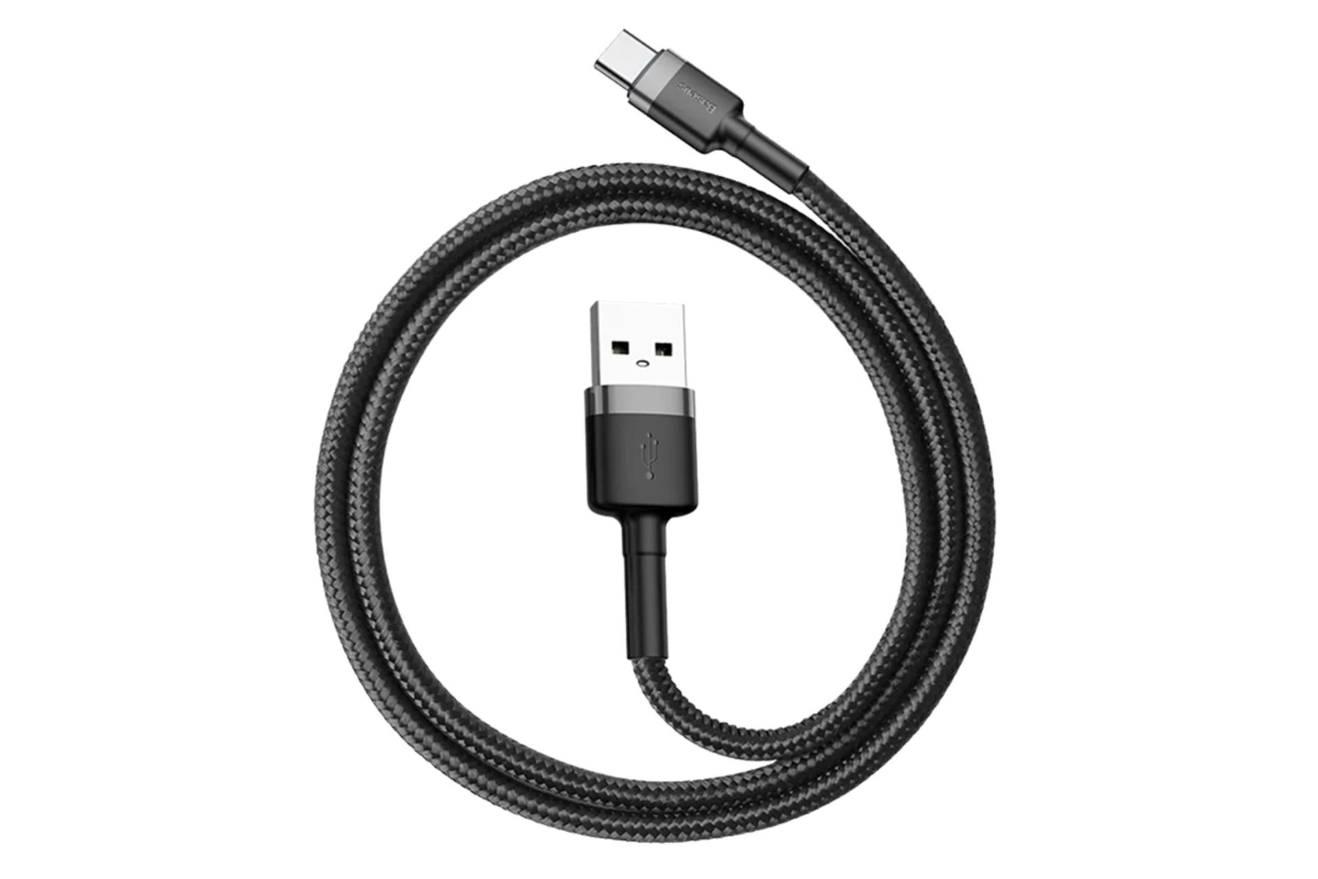 طول کابل شارژ USB باسئوس USB به Type-C مدل Cafule با طول 0.5 متر