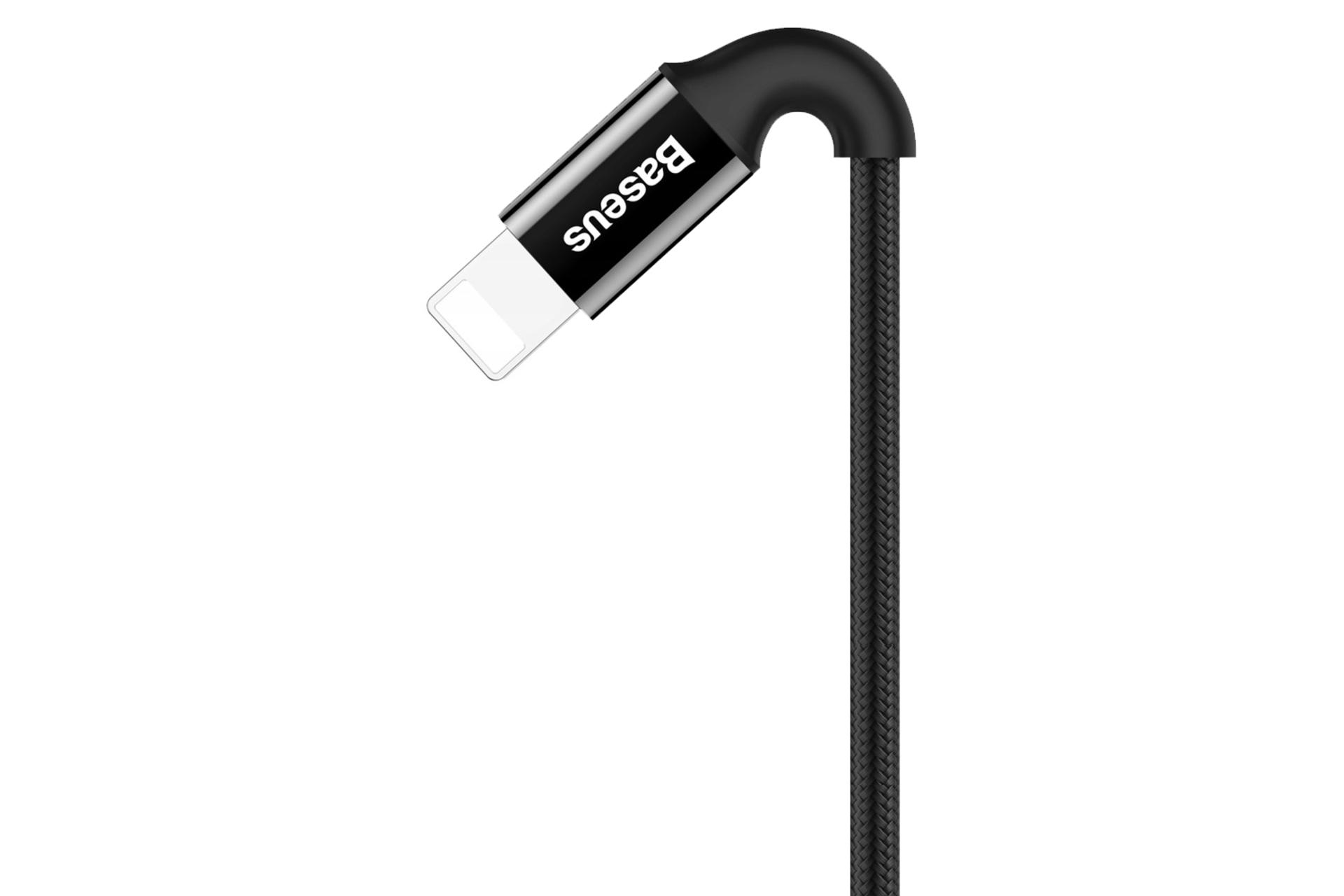 کانکتور کابل شارژ USB باسئوس USB به Lightning مدل Mirror Metal Design با طول 1 متر
