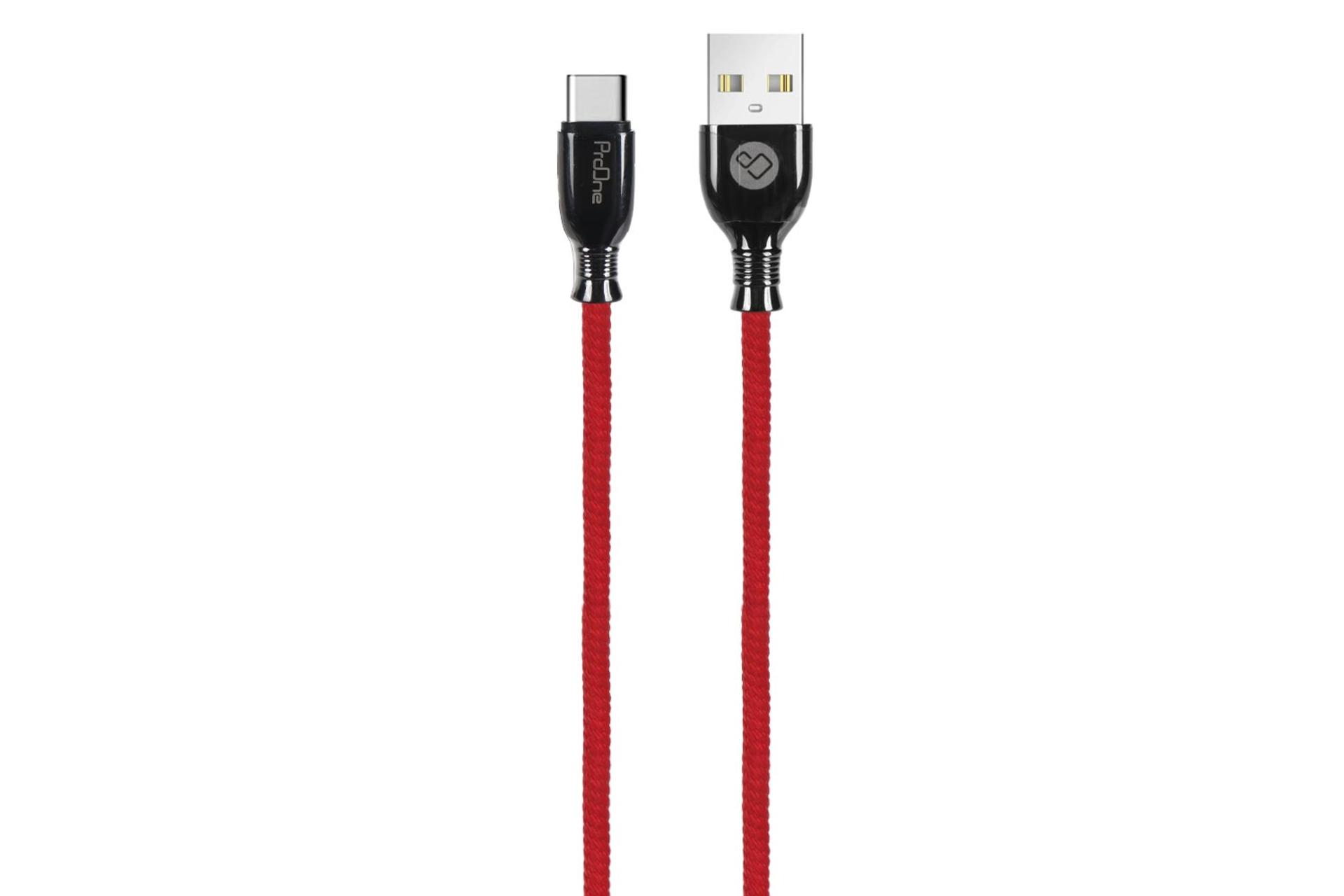 کابل شارژ USB پرو وان Type-A به Type-C مدل PCC230C با طول 1 متر