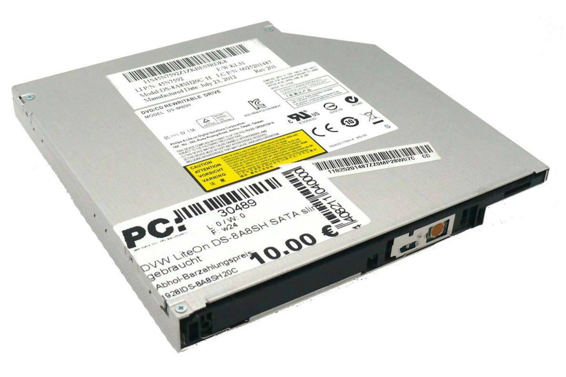 نمای پشت درایو نوری لایت آن DS-8A8SH