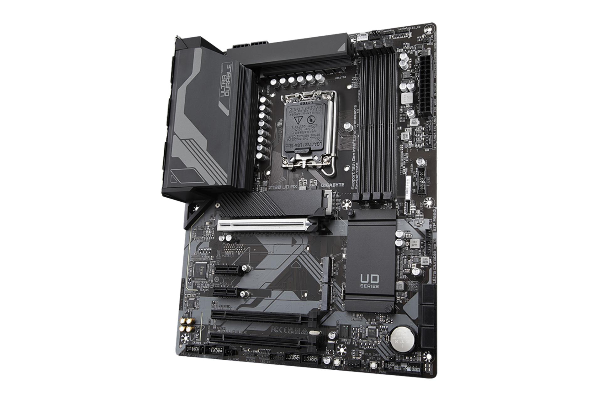 نمای کناری مادربرد گیگابایت GIGABYTE Z790 UD AX (rev. 1.x)