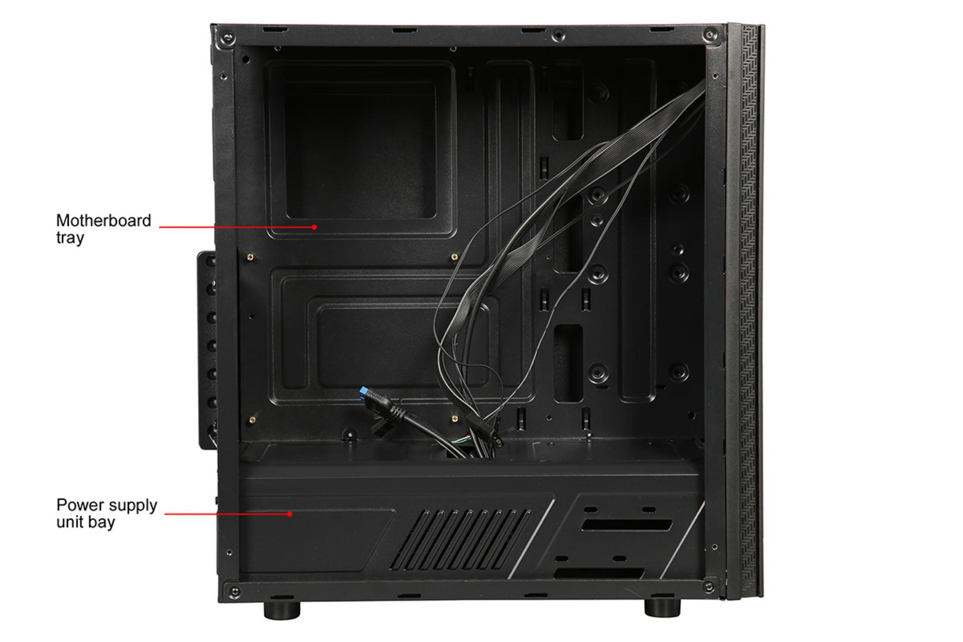 نمای داخل سمت چپ کیس کامپیوتر ریدمکس Blazar X910-FAB