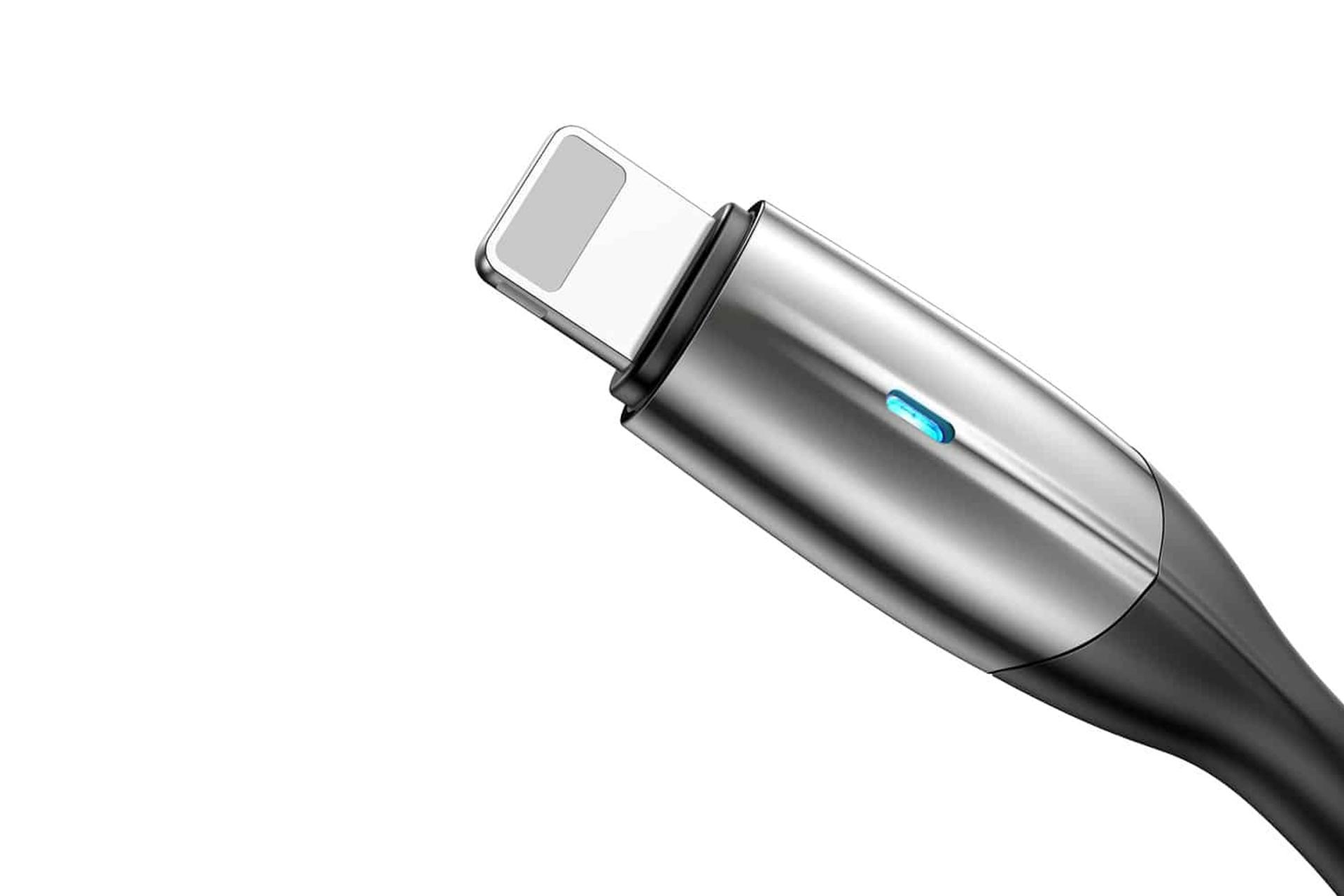 کانکتور کابل شارژ USB باسئوس USB به Lightning مدل Horizontal با طول 1 متر