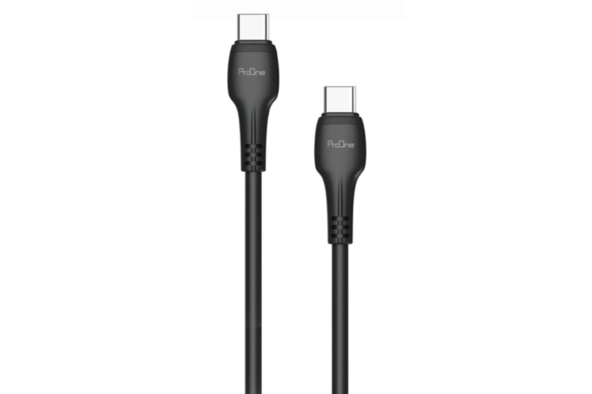 کابل شارژ USB پرو وان Type-C به Type-C مدل PCC116 با طول 1 متر