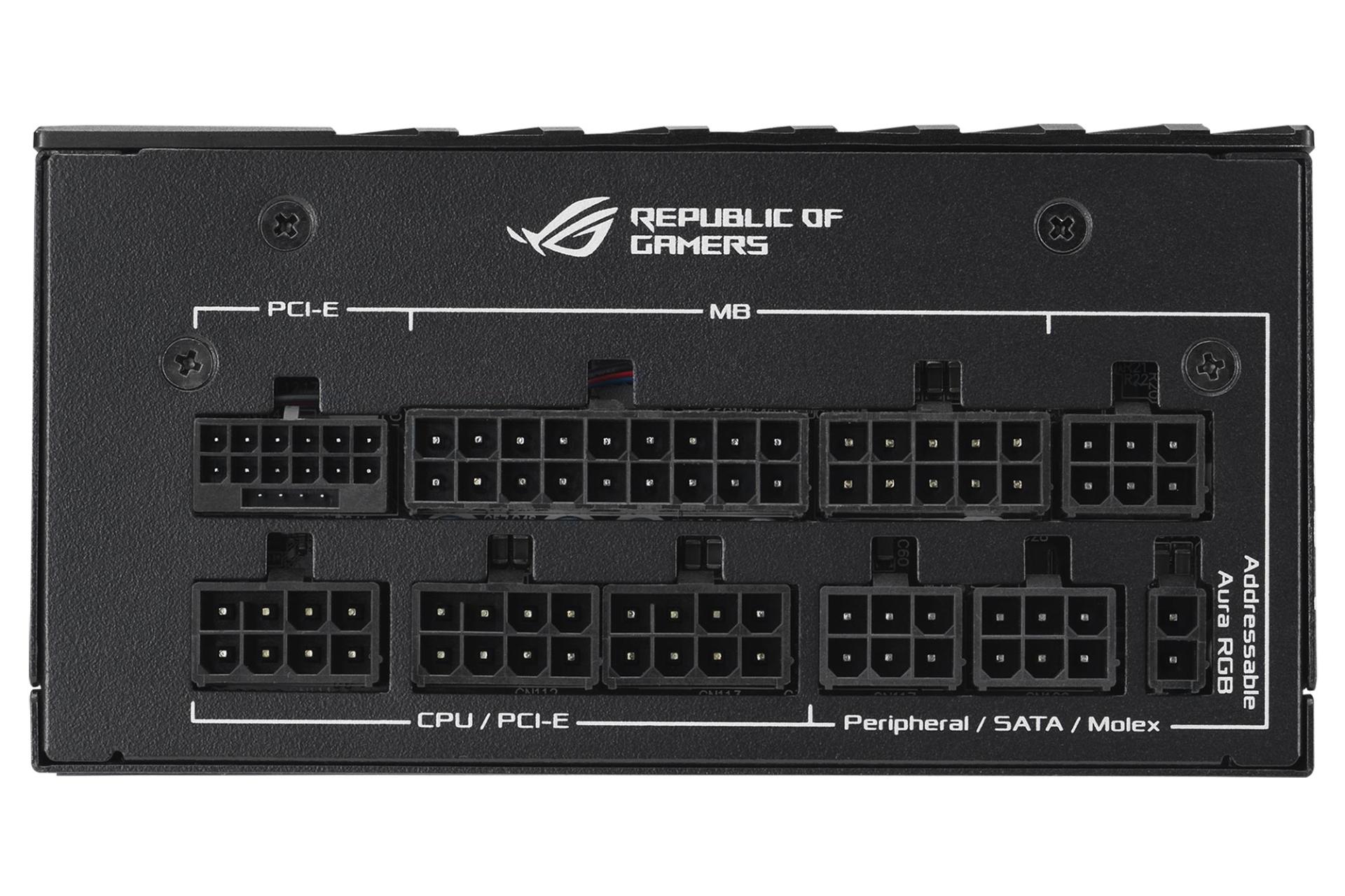 کانکتور پاور کامپیوتر ایسوس ASUS  ROG LOKI SFX-L 1000W Platinum با توان 1000 وات