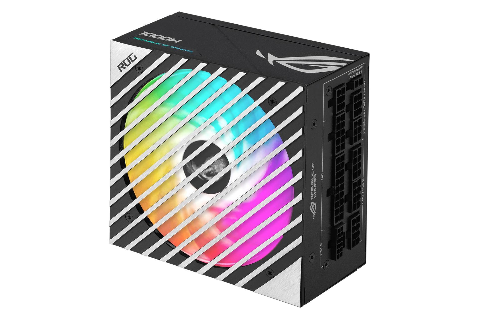 پاور کامپیوتر ایسوس ASUS ROG LOKI SFX-L 1000W Platinum با توان 1000 وات نمای فن