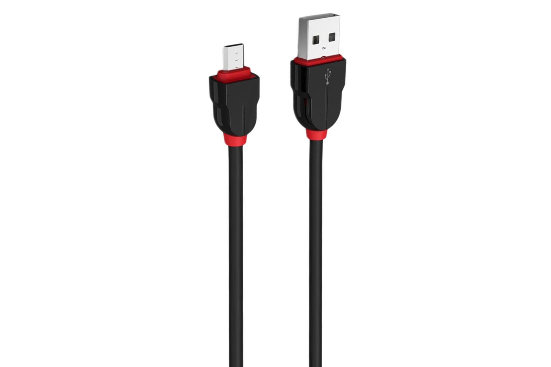 کابل شارژ USB الدینیو Type-A به Micro-USB مدل LS02 با طول 2 متر