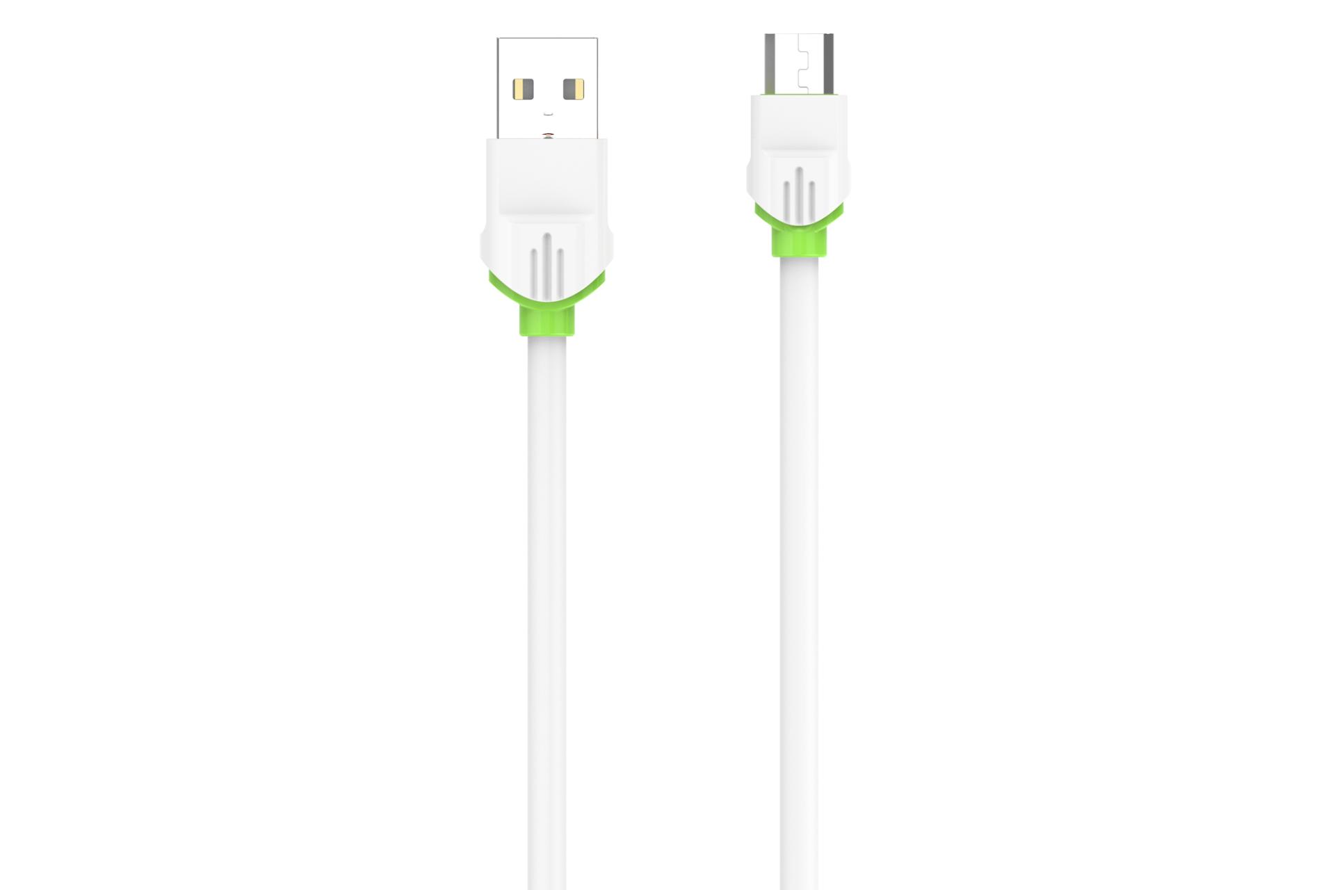 کابل شارژ USB الدینیو Type-A به Micro-USB مدل LS32 با طول 1 متر