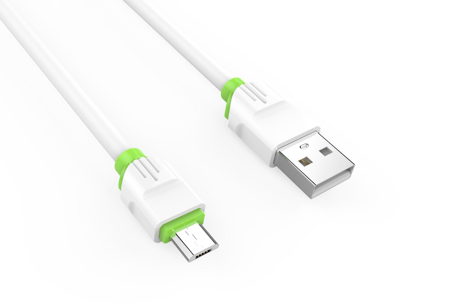 کانکتور کابل شارژ USB الدینیو Type-A به Micro-USB مدل LS32 با طول 1 متر