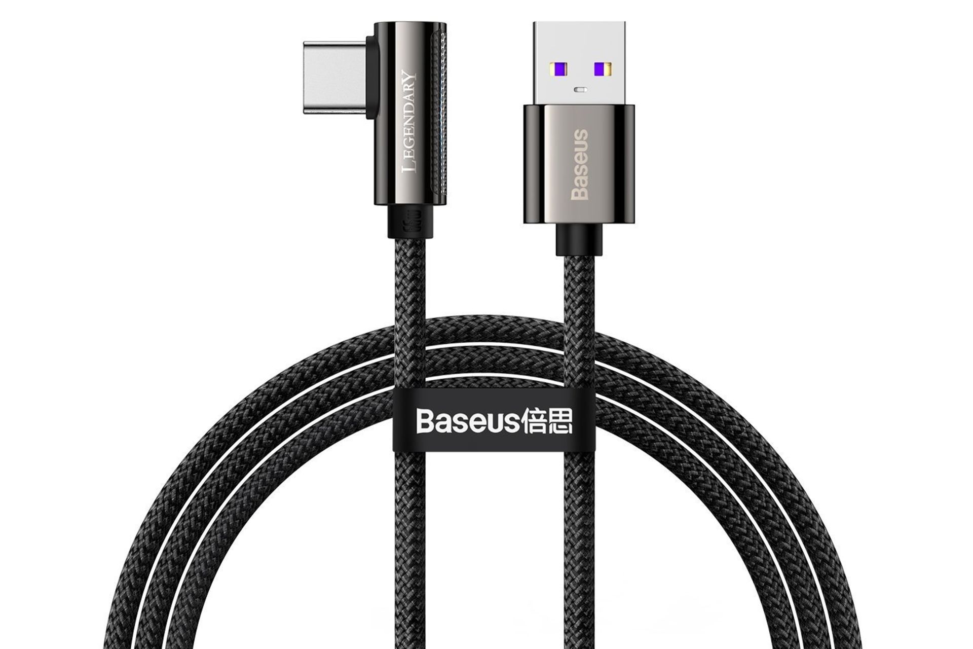 کانکتور کابل شارژ USB باسئوس USB به Type-C مدل Legend 66w با طول 1 متر