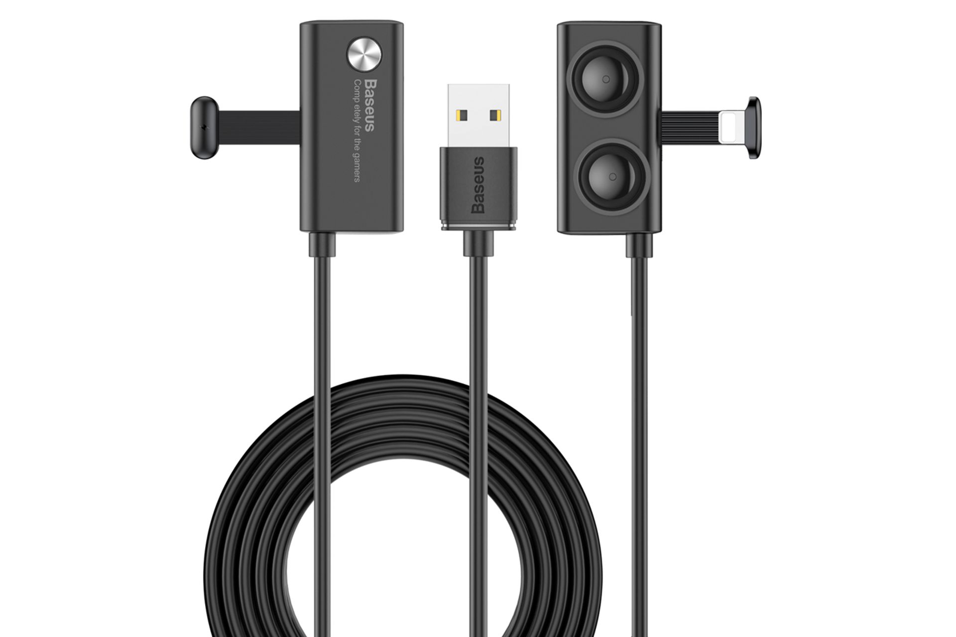 طراحی کابل شارژ USB باسئوس USB به Lightning مدل Suction Cup با طول 1 متر