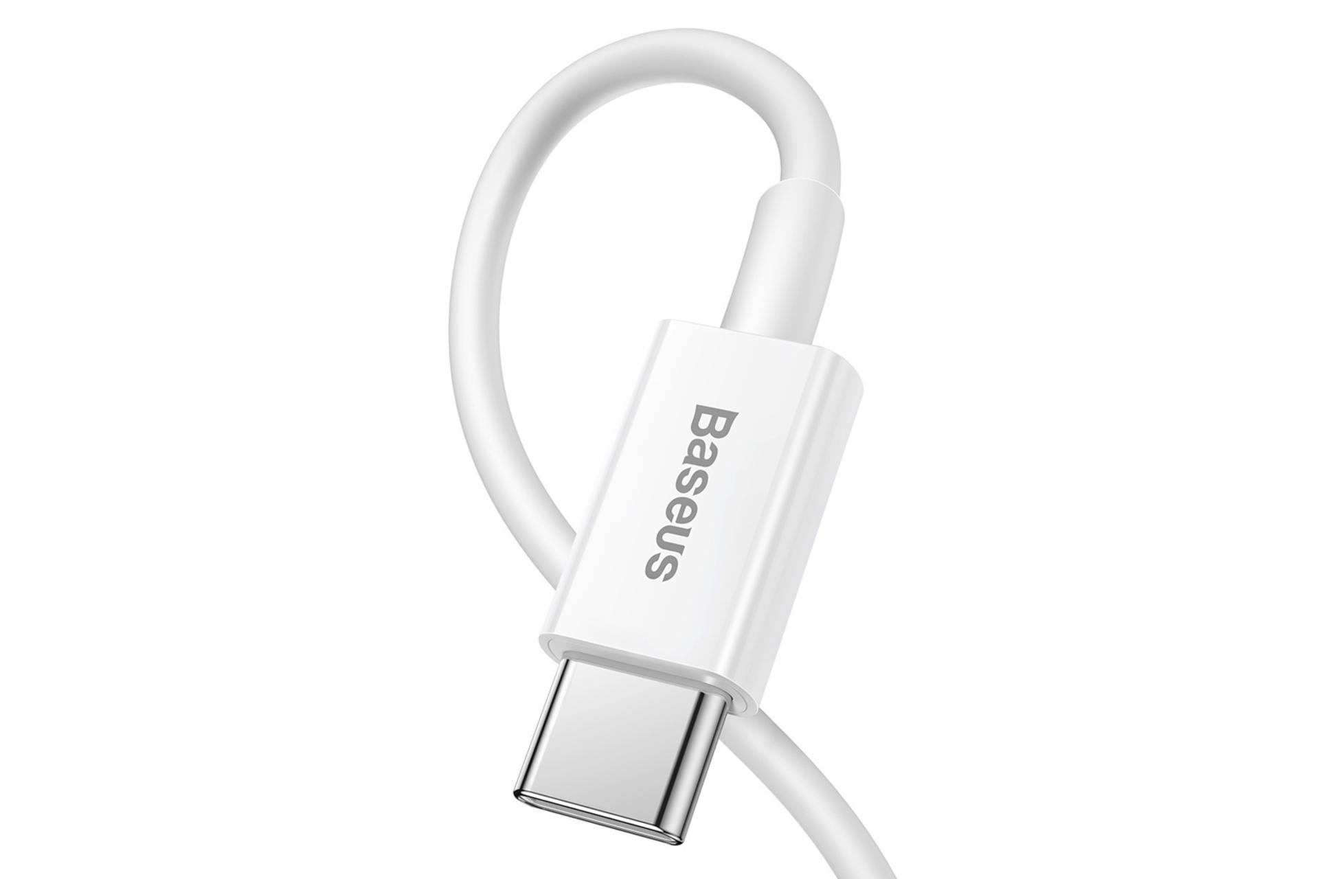 کانکتور کابل شارژ USB باسئوس Type-C به Lightning مدل Superior با طول 1.5 متر