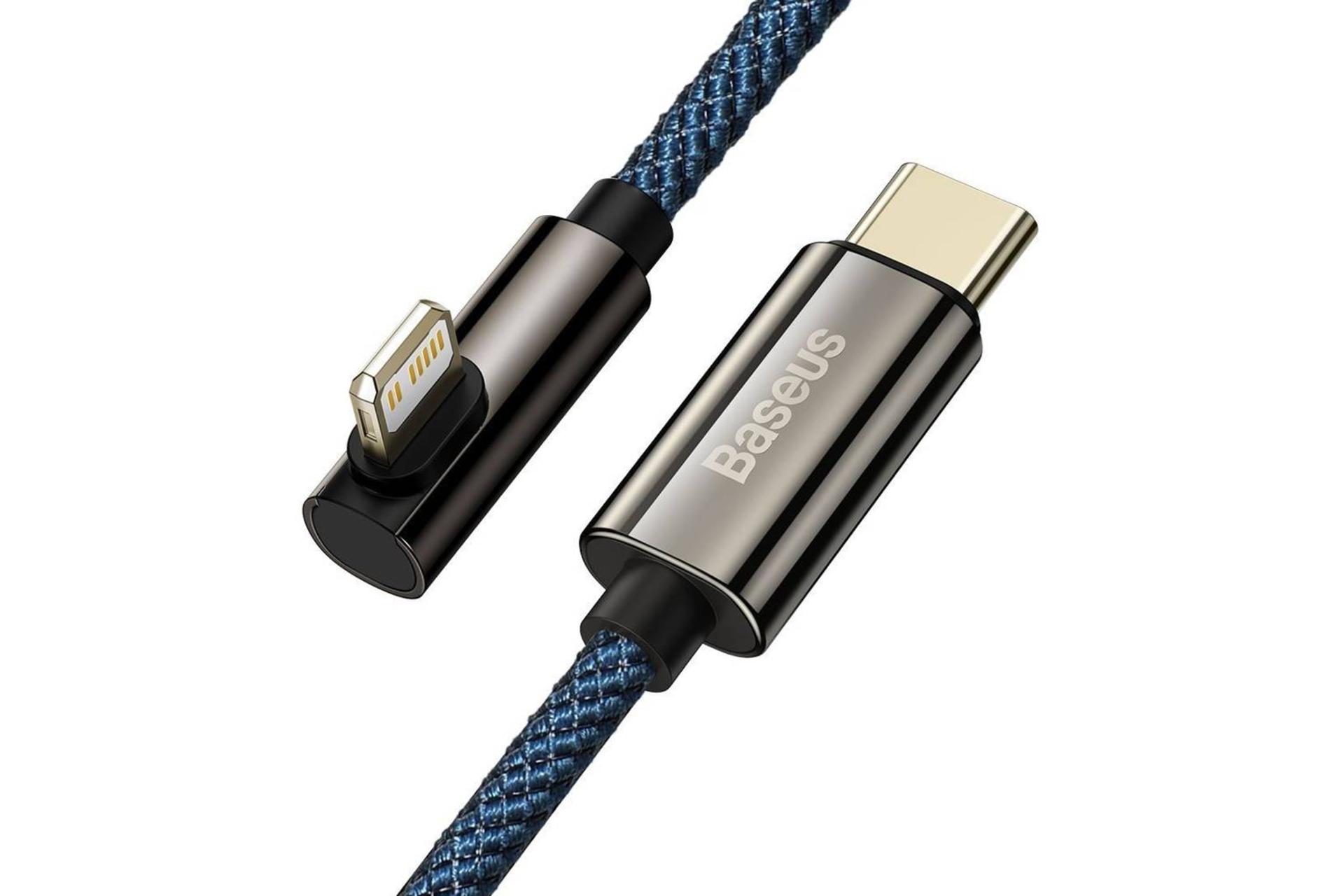 کانکتور کابل شارژ USB باسئوس Type-C به Lightning مدل Legend با طول 1 متر