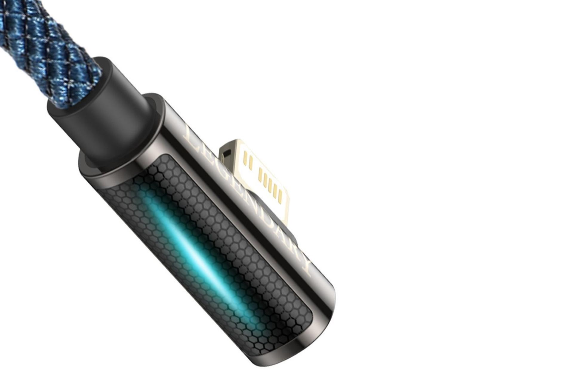 طراحی کابل شارژ USB باسئوس Type-C به Lightning مدل Legend با طول 1 متر