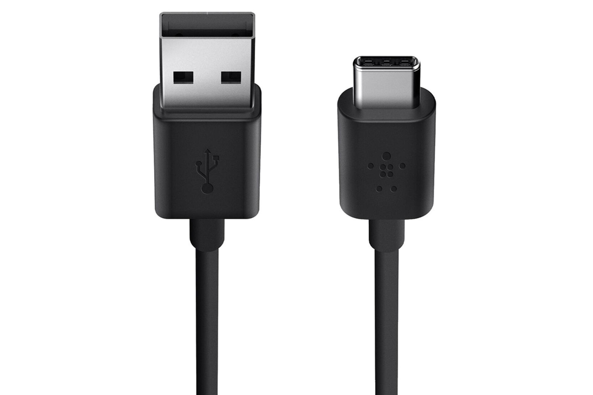 کانکتور کابل شارژ USB بلکین USB به Type-C مدل MIXIT F2CU032 با طول 1.2 متر