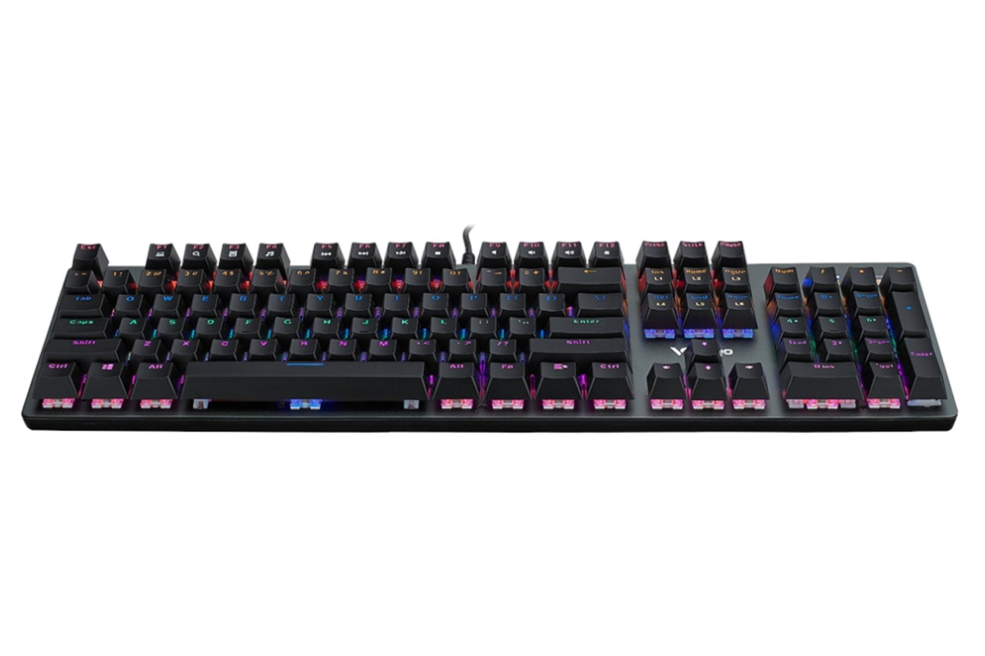 نمای پایین کیبورد گیمینگ رپو Rapoo V500SE