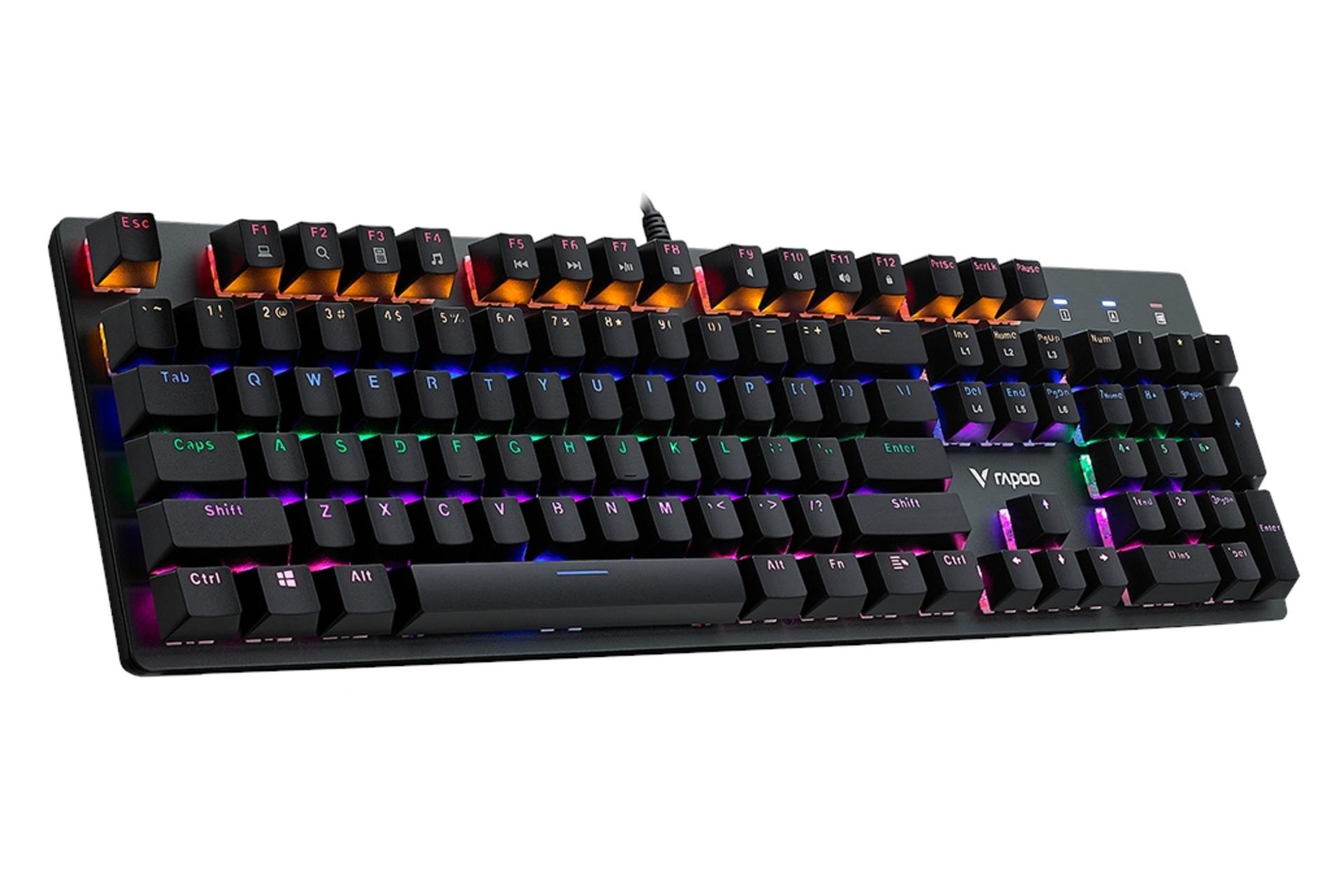 نمای چپ کیبورد گیمینگ رپو Rapoo V500SE