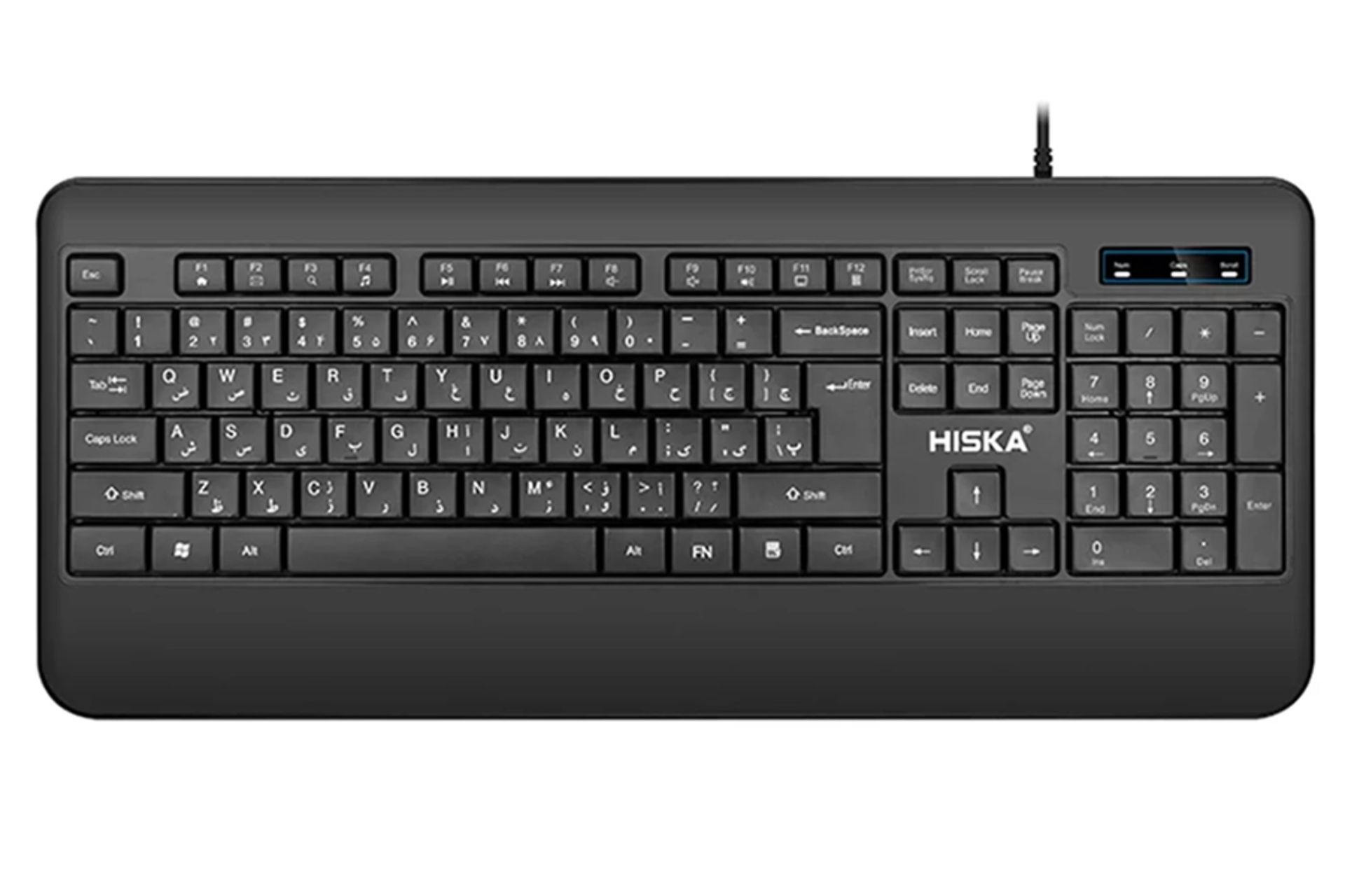کیبورد هیسکا HISKA HX-KE205 نمای بالا