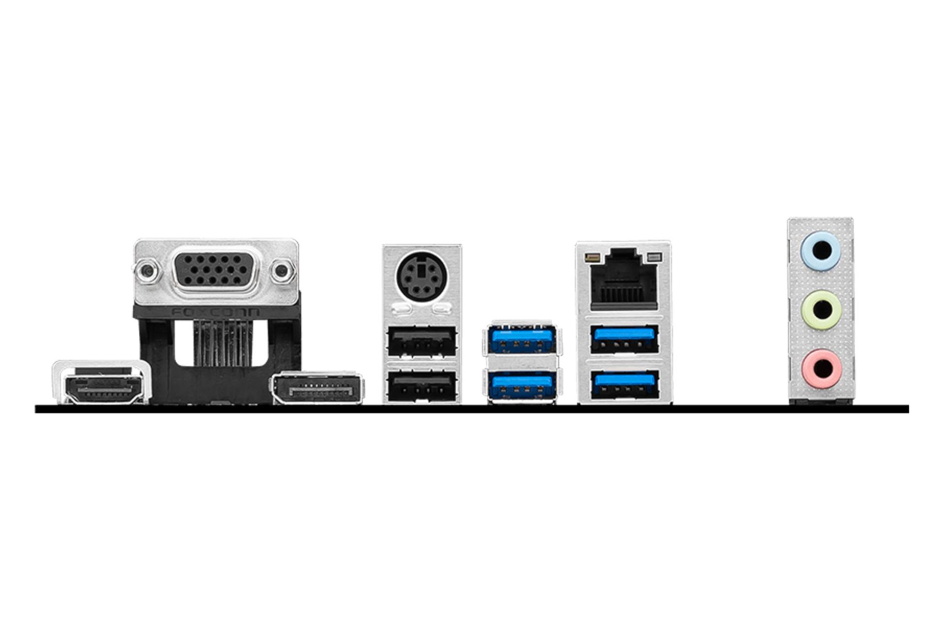 درگاه‌های مادربرد ام اس آی MSI PRO B760M-G DDR4