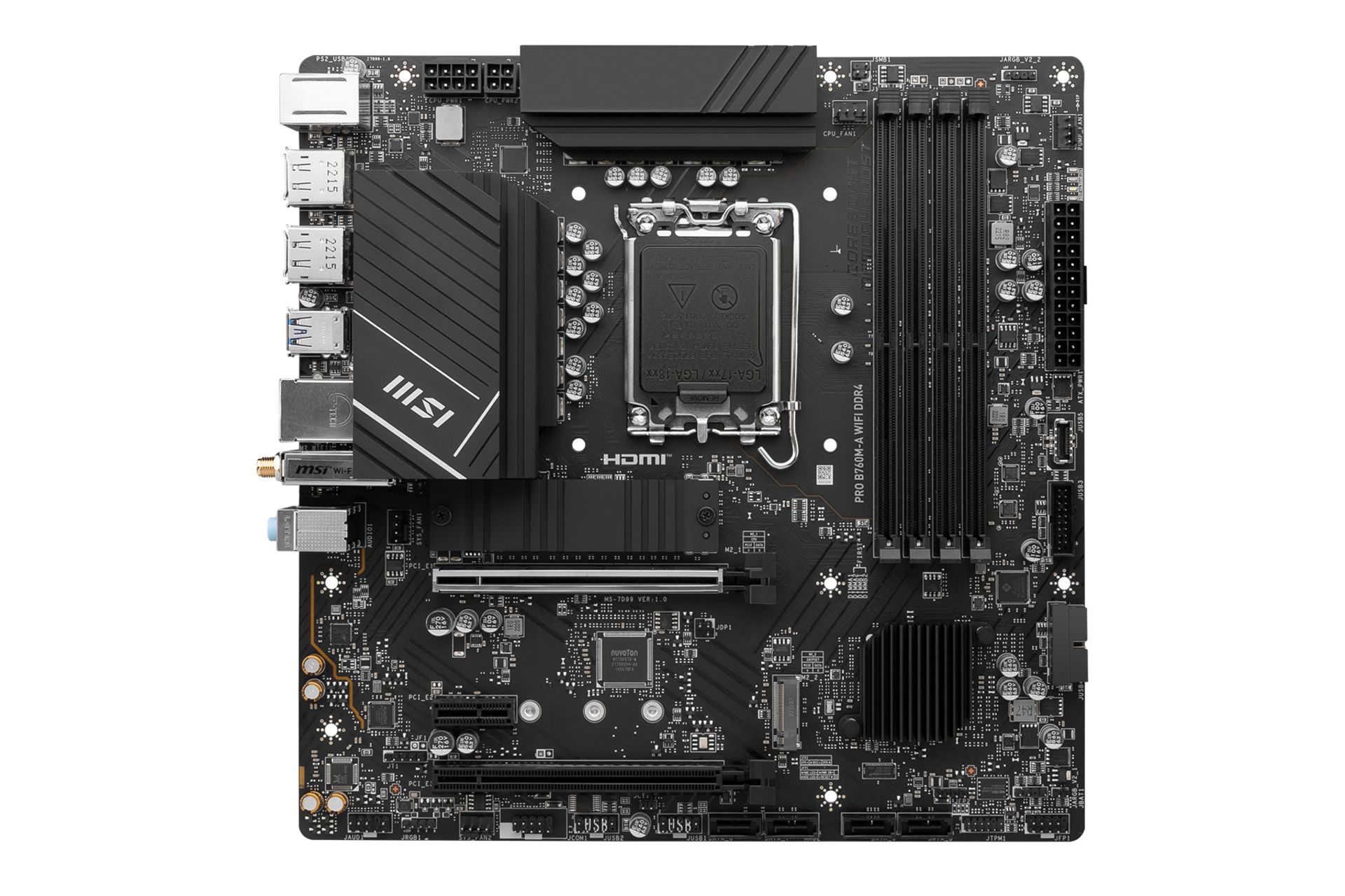 مادربرد ام اس آی MSI PRO B760M-A WIFI DDR4