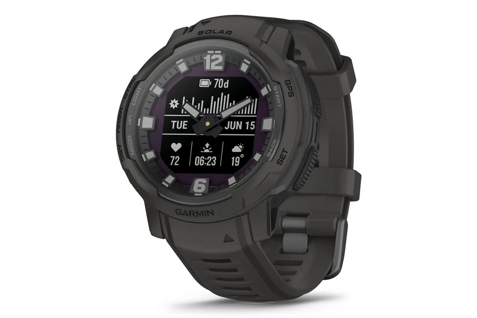 ساعت هوشمند گارمین Garmin Instinct Crossover Solar